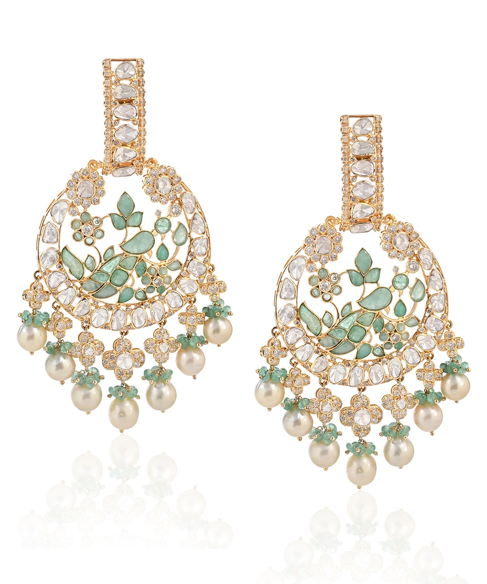 Dancing Peacock Earrings | AMARIS JEWELS | Fine Jewelry 