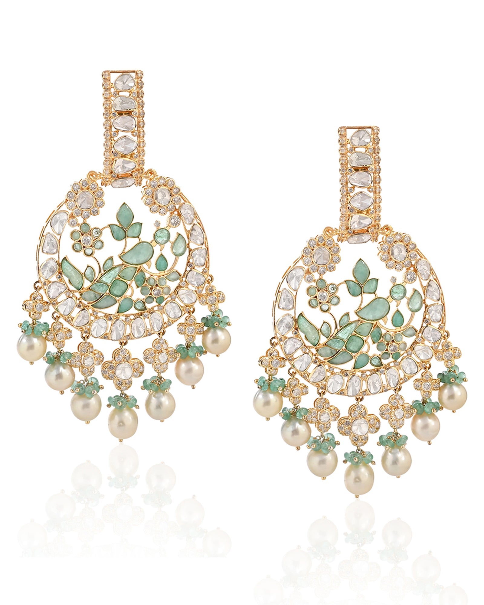 Dancing Peacock Earrings | AMARIS JEWELS | Fine Jewelry 