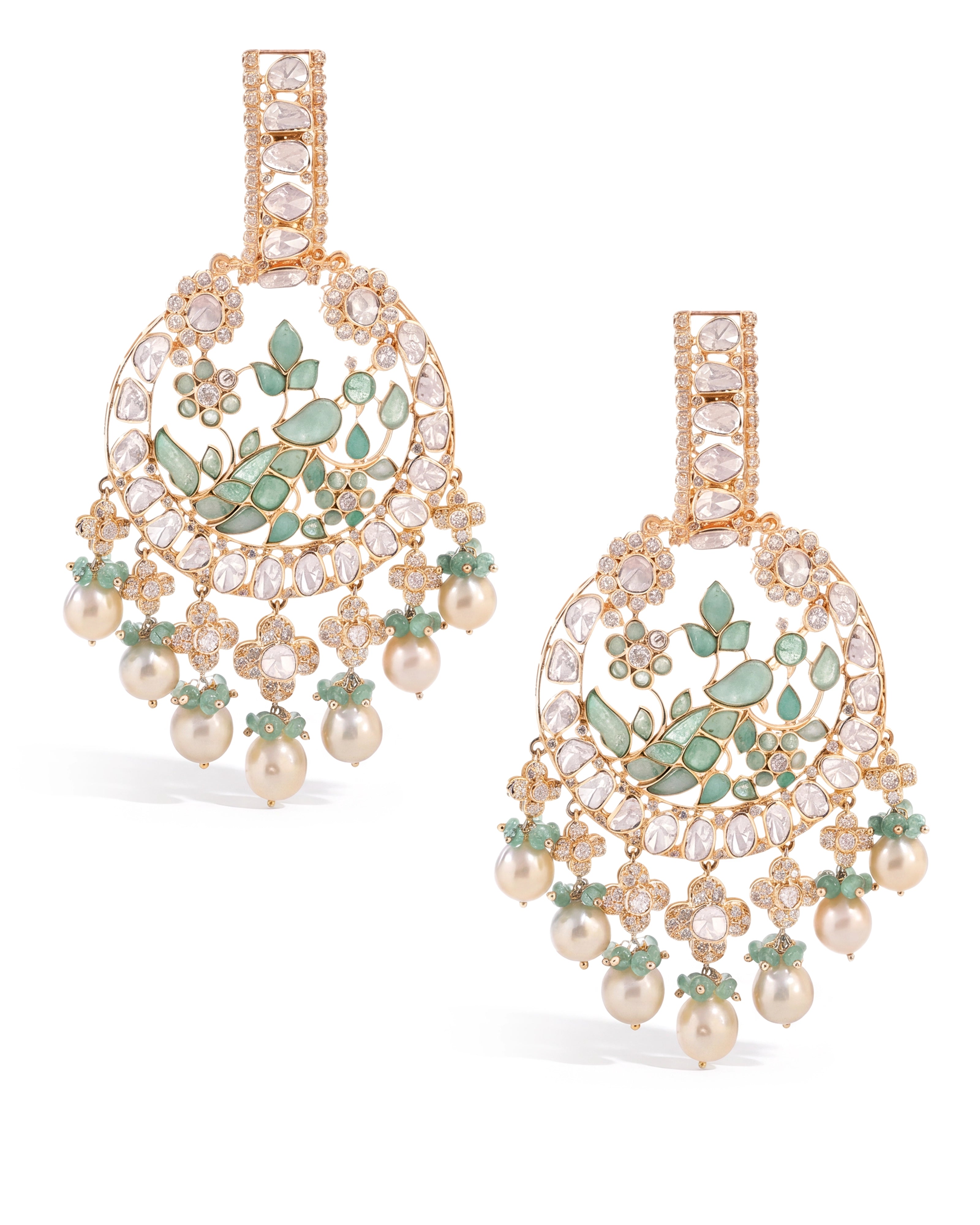 Dancing Peacock Earrings | AMARIS JEWELS | Fine Jewelry