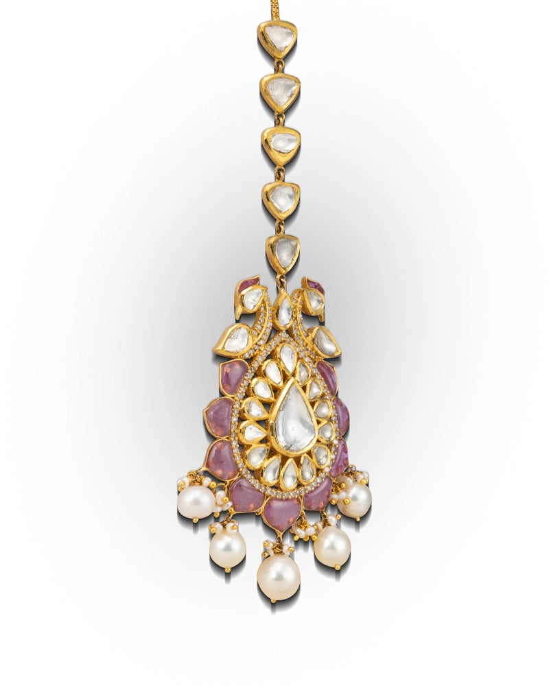 Dancing Peacock Maang Tikka | AMARIS JEWELS | Fine Jewelry 