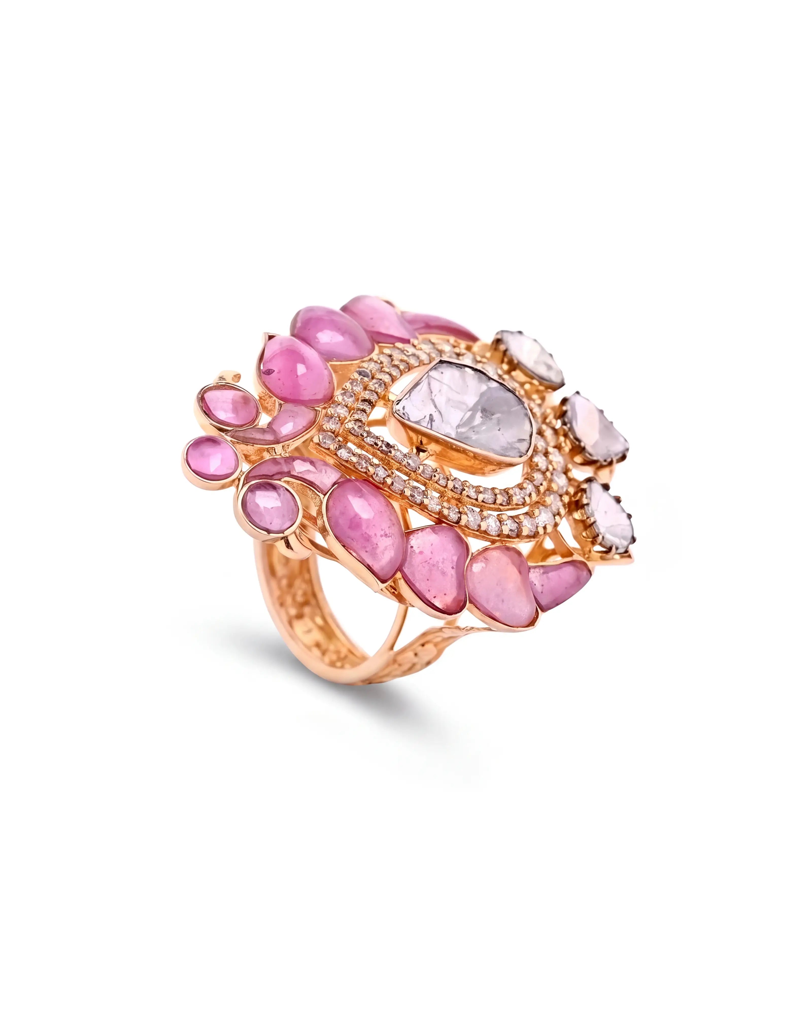 Dancing Peacock Ring | AMARIS JEWELS | Fine Jewelry
