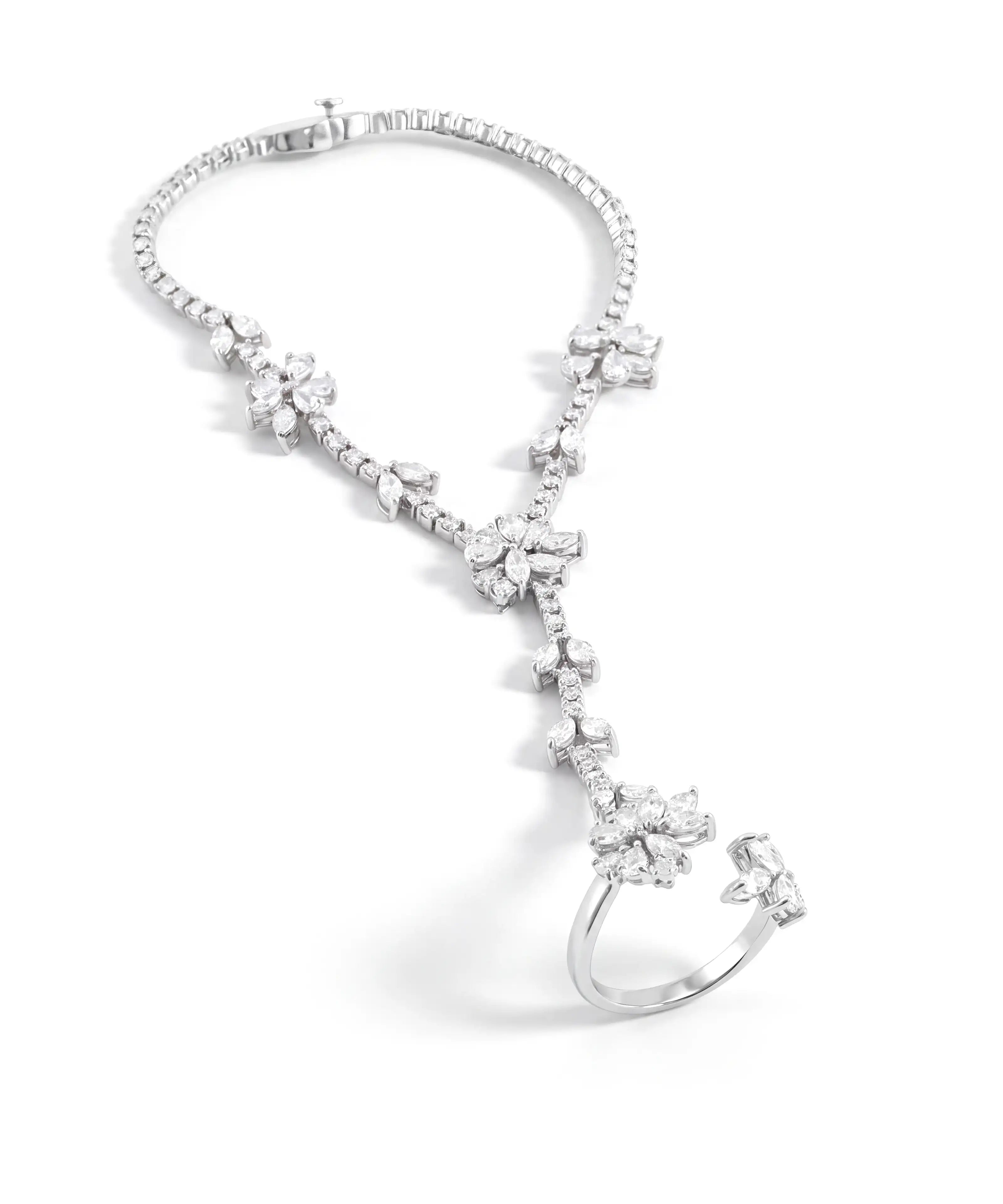 Diamond Bloom Hand Harness | AMARIS JEWELS | Fine Jewelry