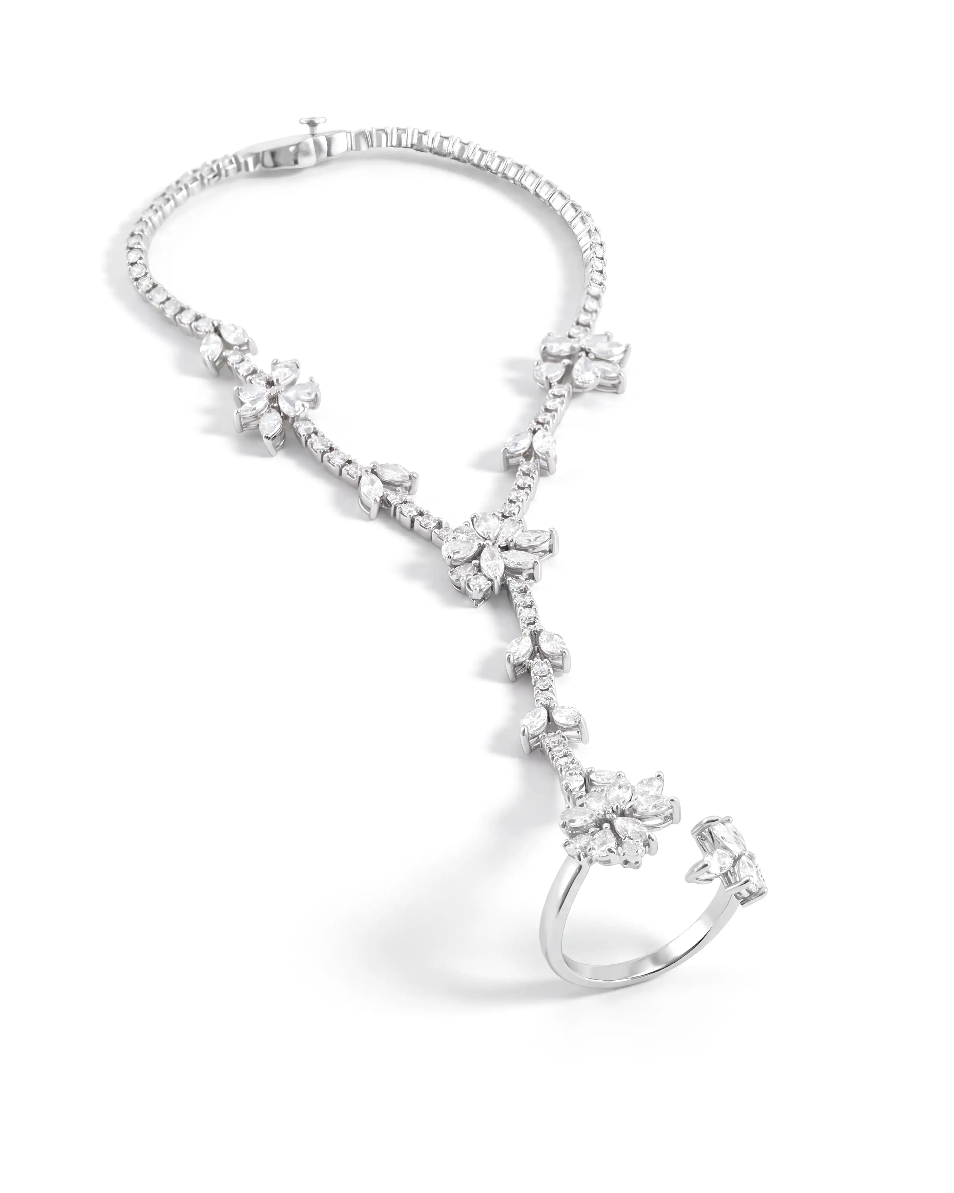 Diamond Bloom Hand Harness | AMARIS JEWELS | Fine Jewelry