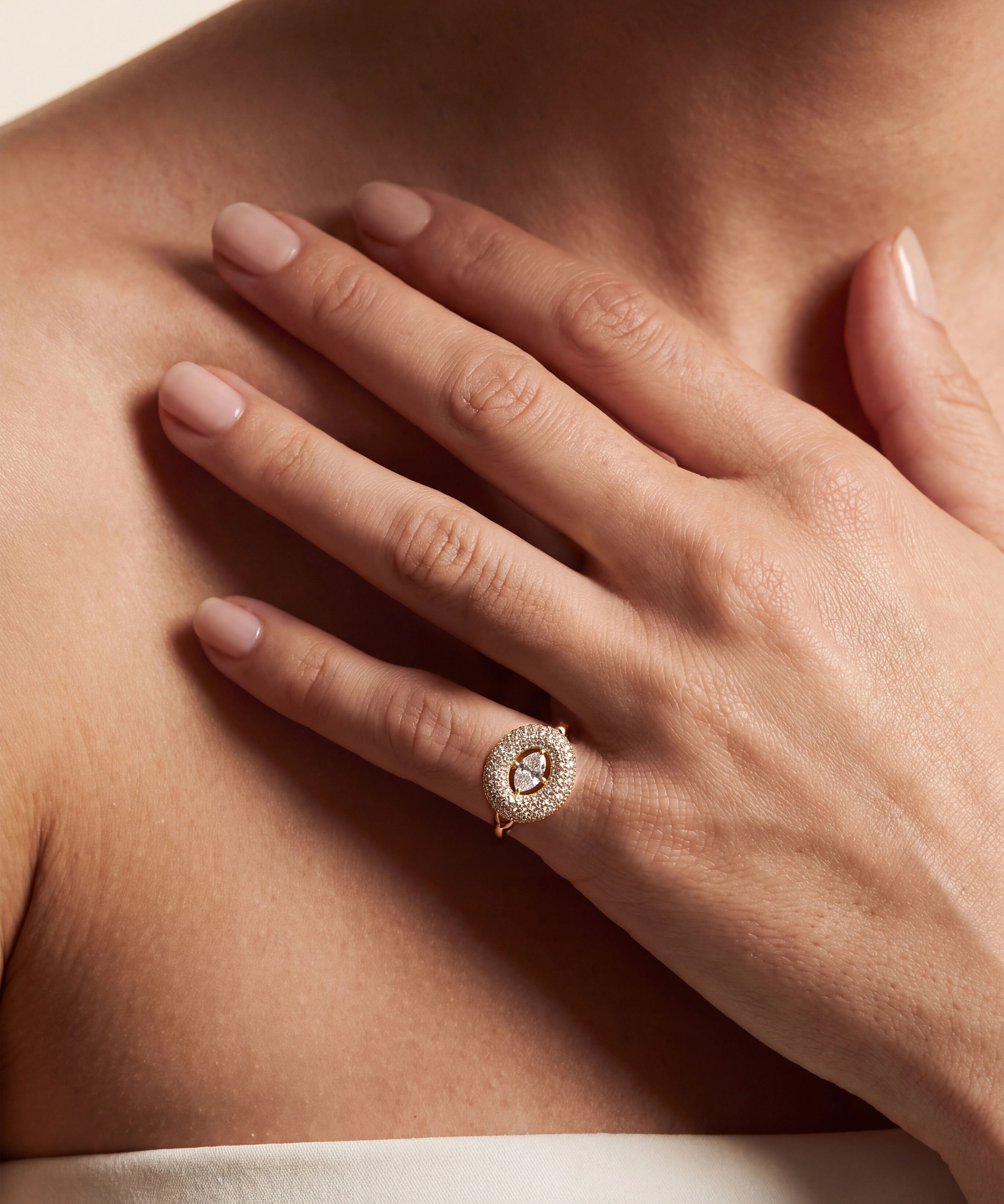 Diamond Doughnut Ring (Pinky) | AMARIS JEWELS | Fine Jewelry
