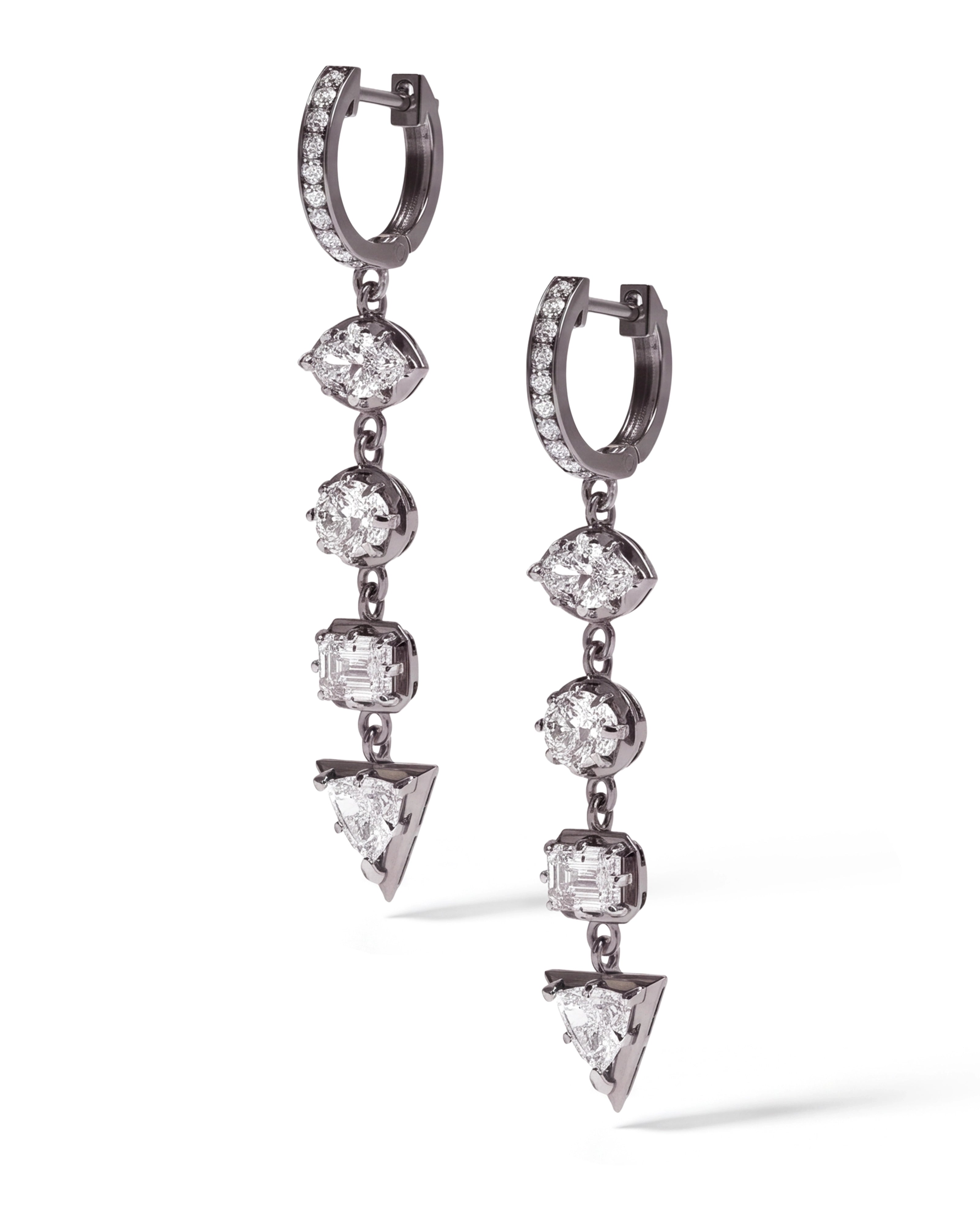 Diamond Dripout Earrings | AMARIS JEWELS | Fine Jewelry