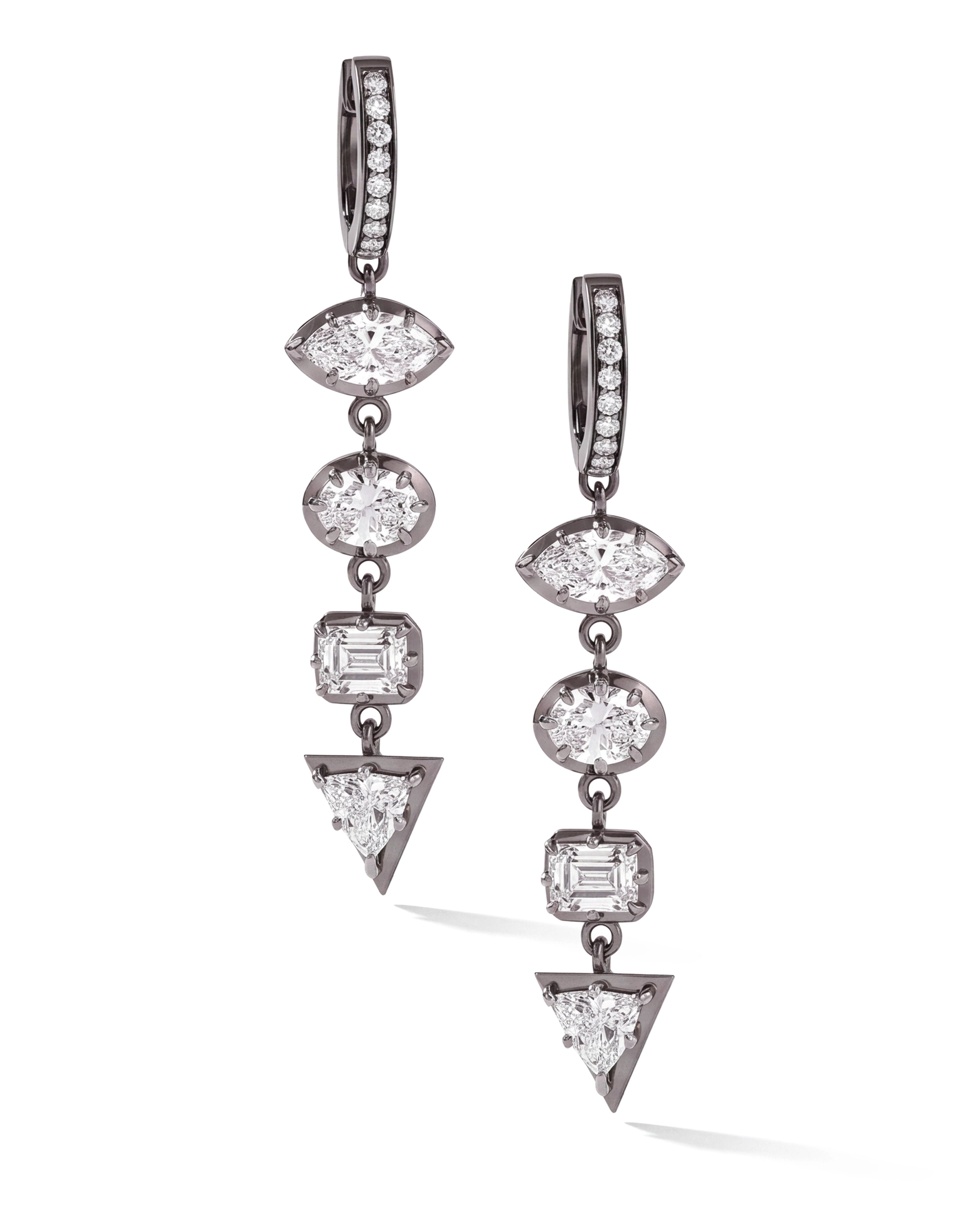 Diamond Dripout Earrings | AMARIS JEWELS | Fine Jewelry