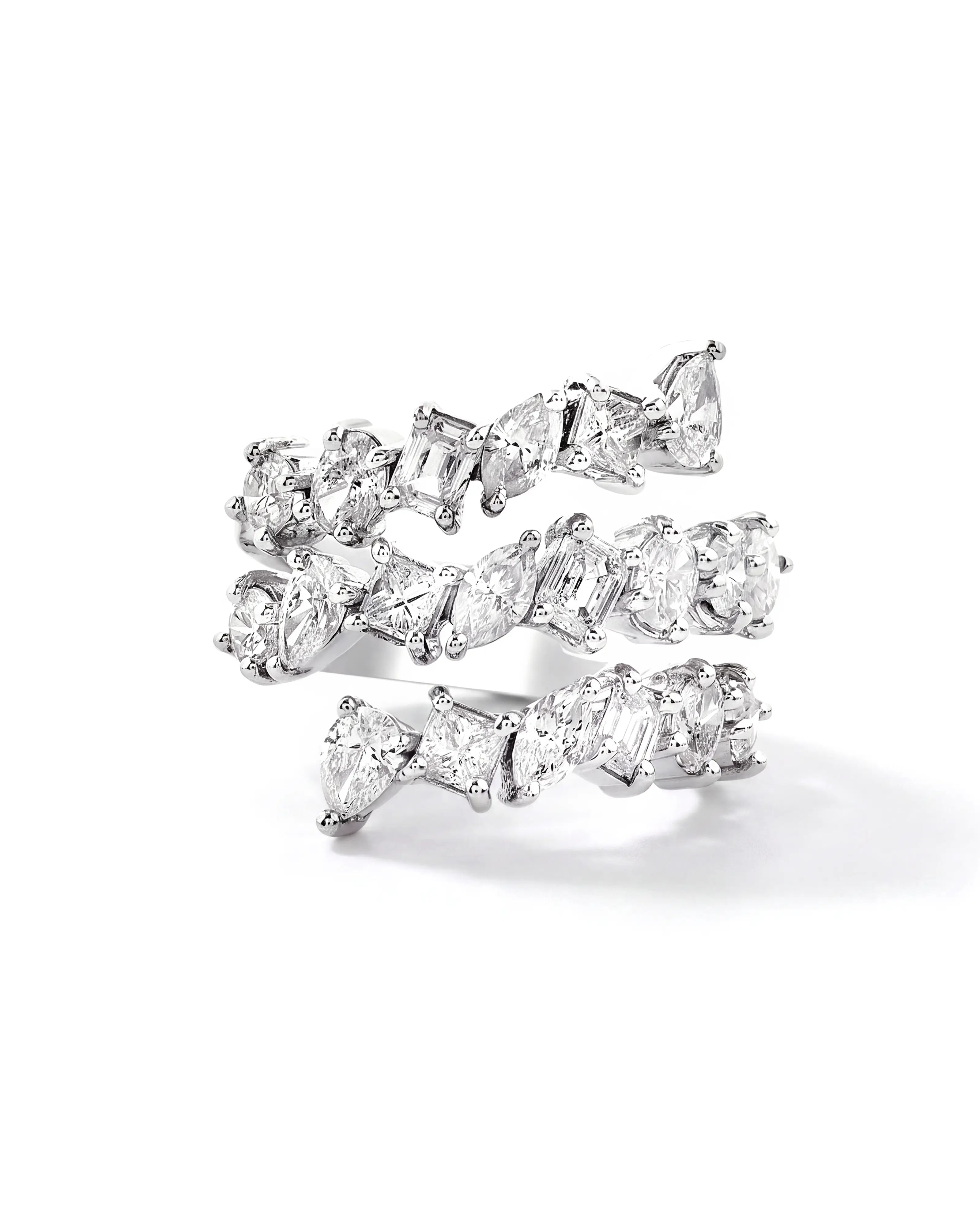 Diamond Swirl Ring