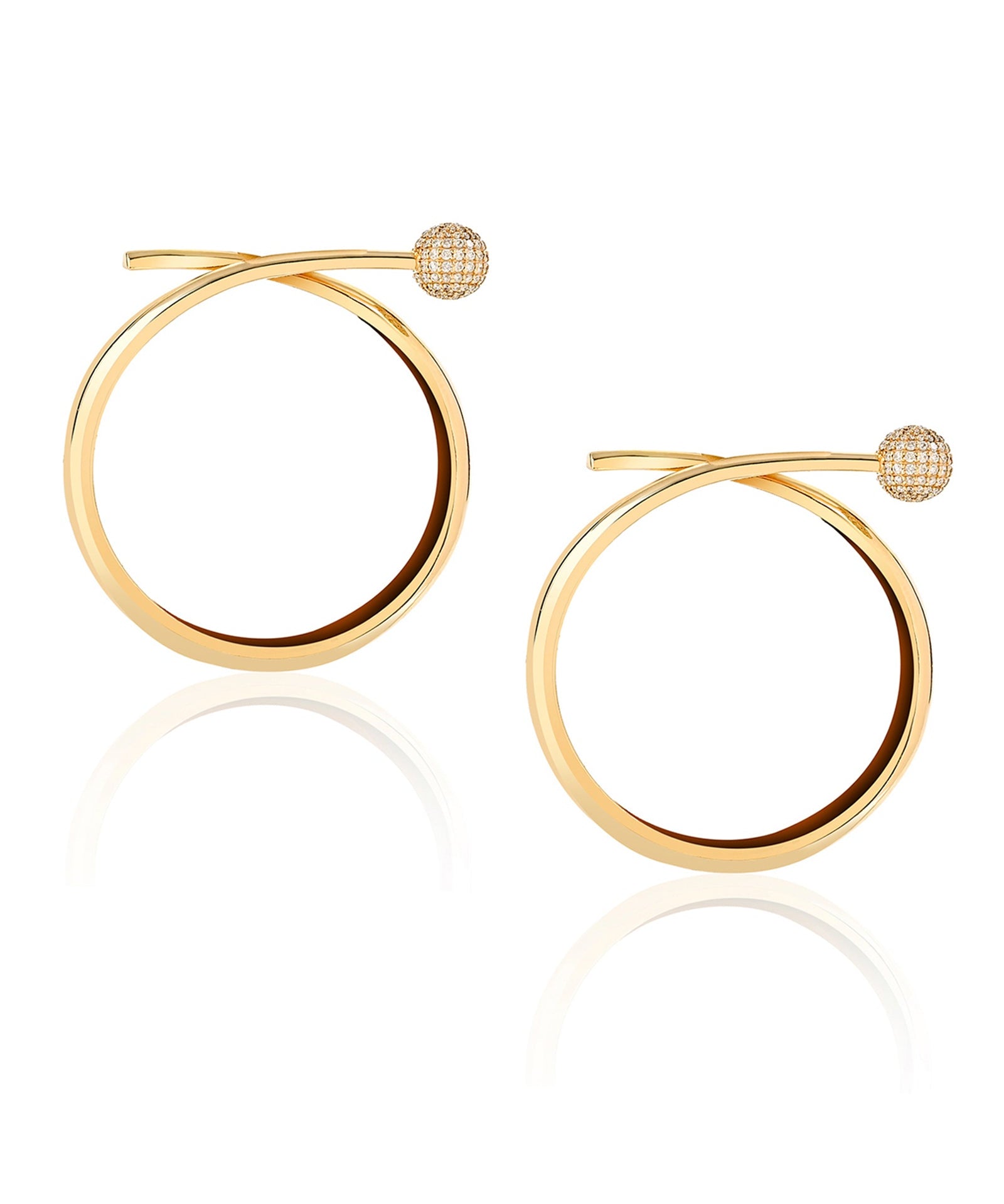 Disco Ball Hoops | AMARIS JEWELS | Fine Jewelry 