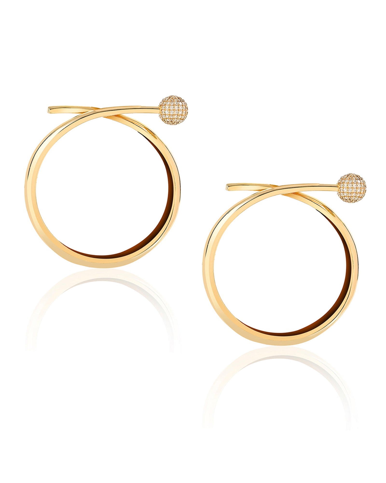 Disco Ball Hoops | AMARIS JEWELS | Fine Jewelry 
