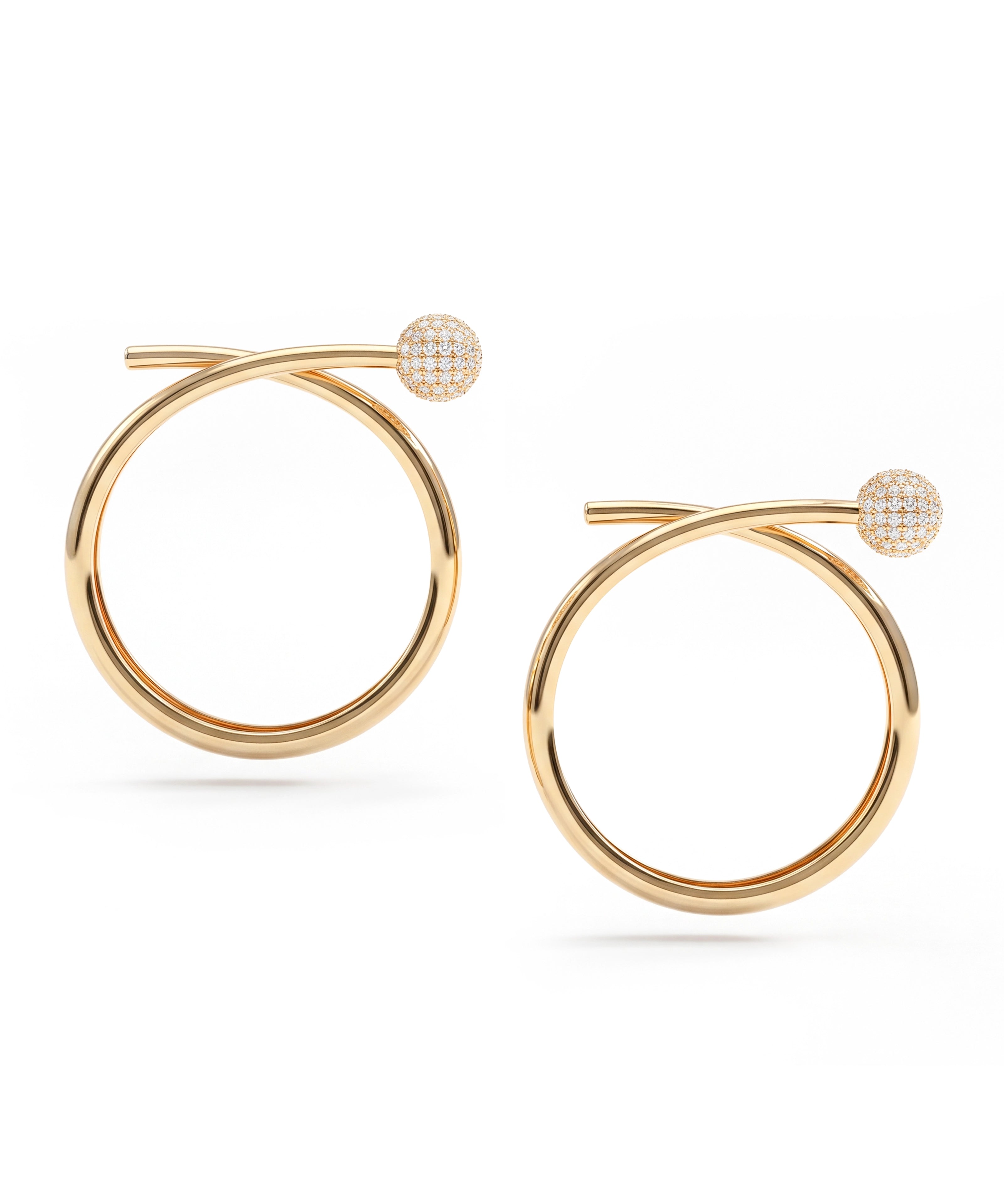 Disco Ball Hoops | AMARIS JEWELS | Fine Jewelry