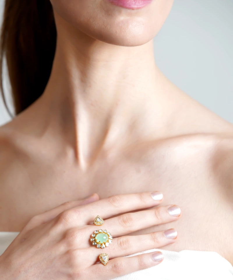Double The Fun Ring (Emerald) | AMARIS JEWELS | Fine Jewelry 