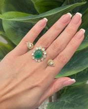 Double The Fun Ring (Emerald) | AMARIS JEWELS | Fine Jewelry 