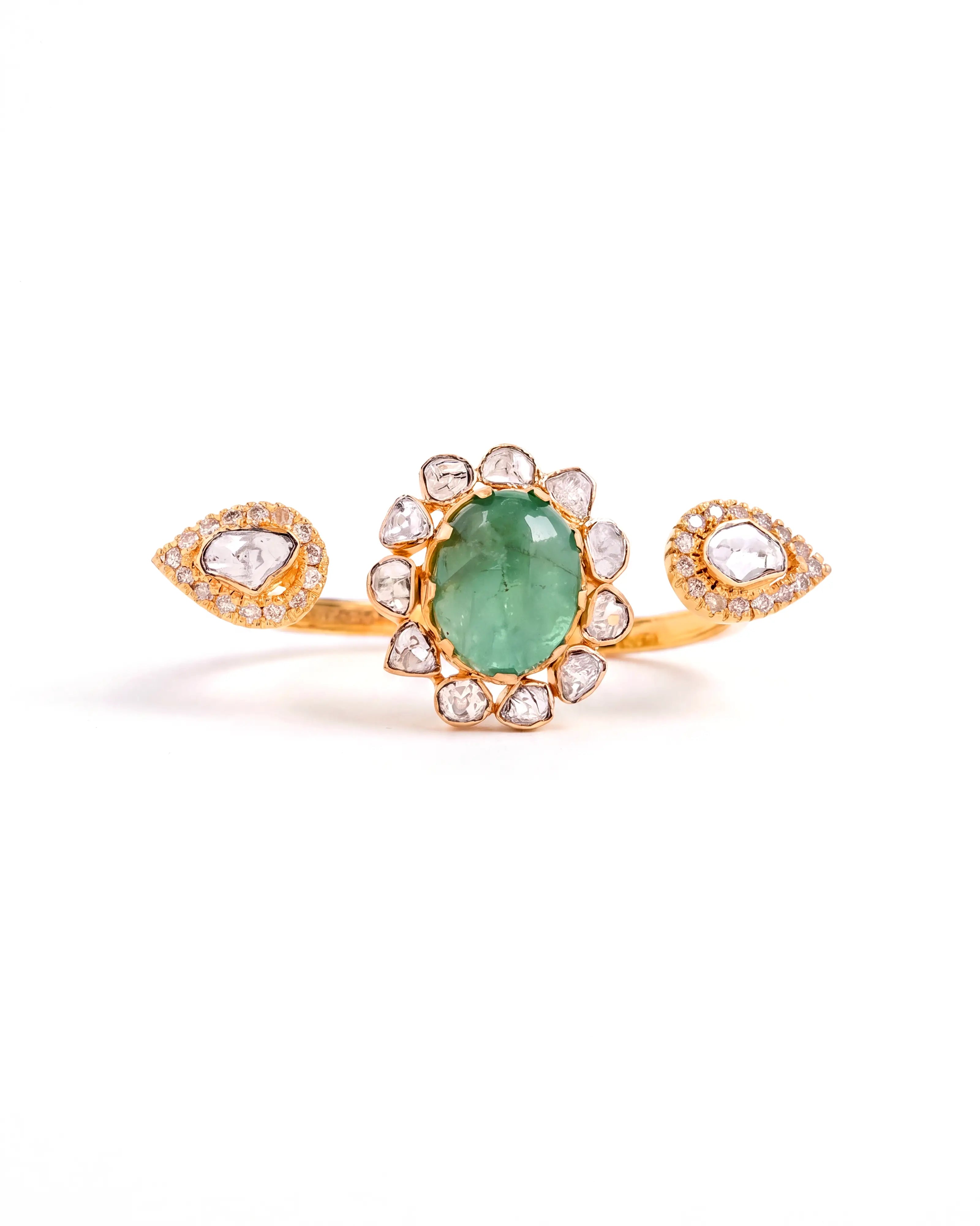 Double The Fun Ring (Emerald) | AMARIS JEWELS | Fine Jewelry