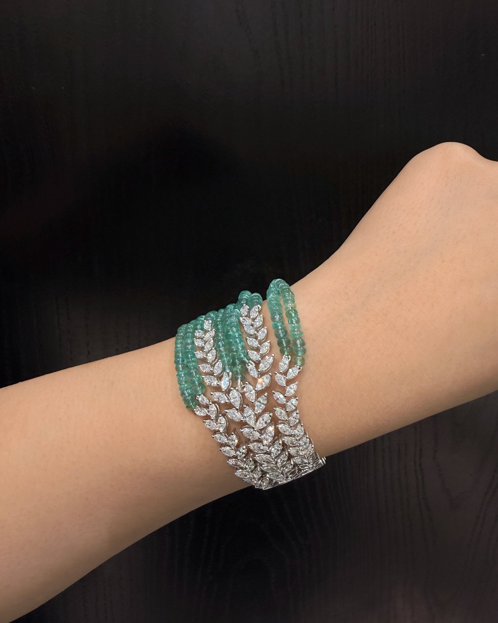 Double the Fun Emerald Bracelet | AMARIS JEWELS | Fine Jewelry 