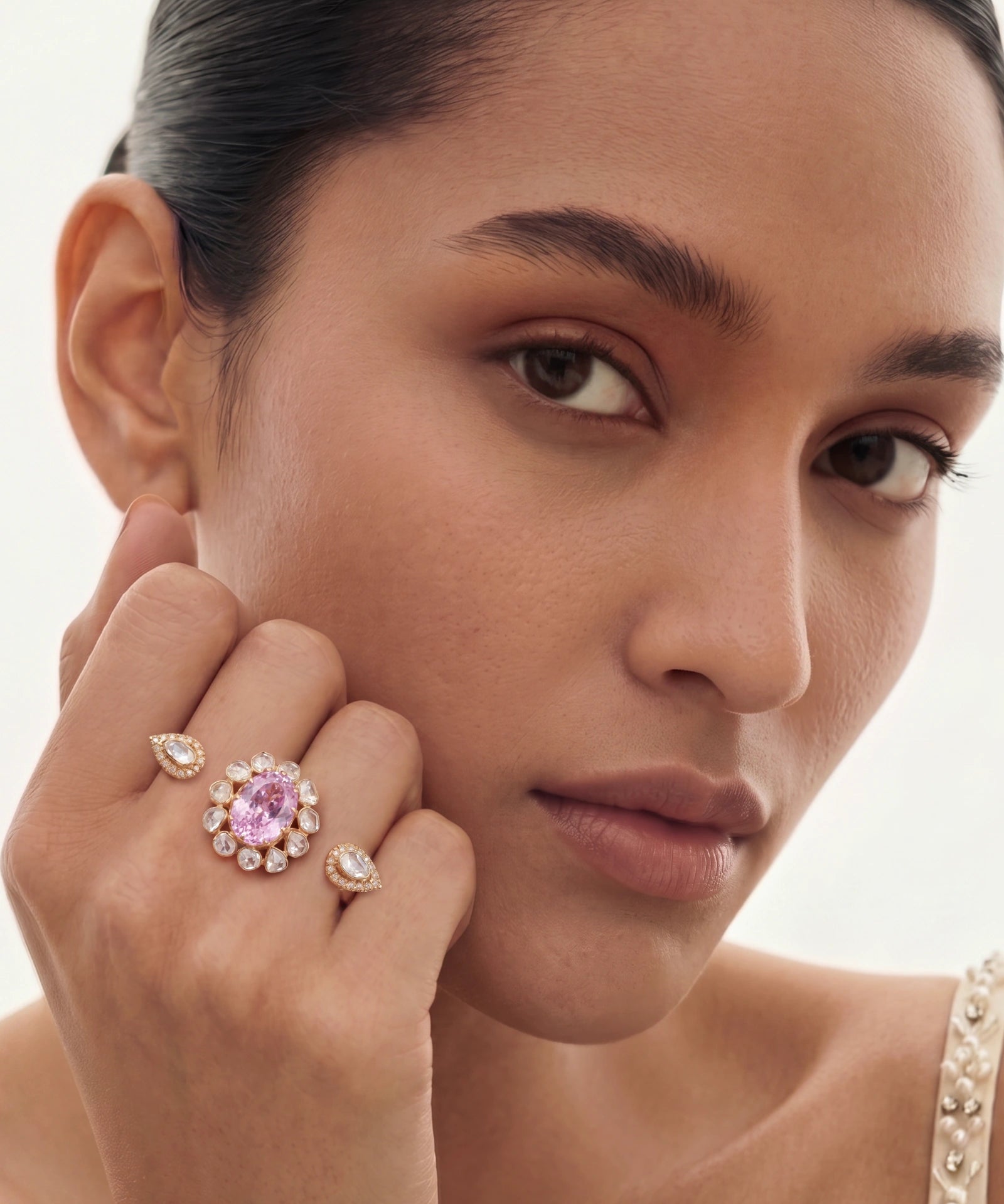 Double the Fun Ring (Kunzite) | AMARIS JEWELS | Fine Jewelry 