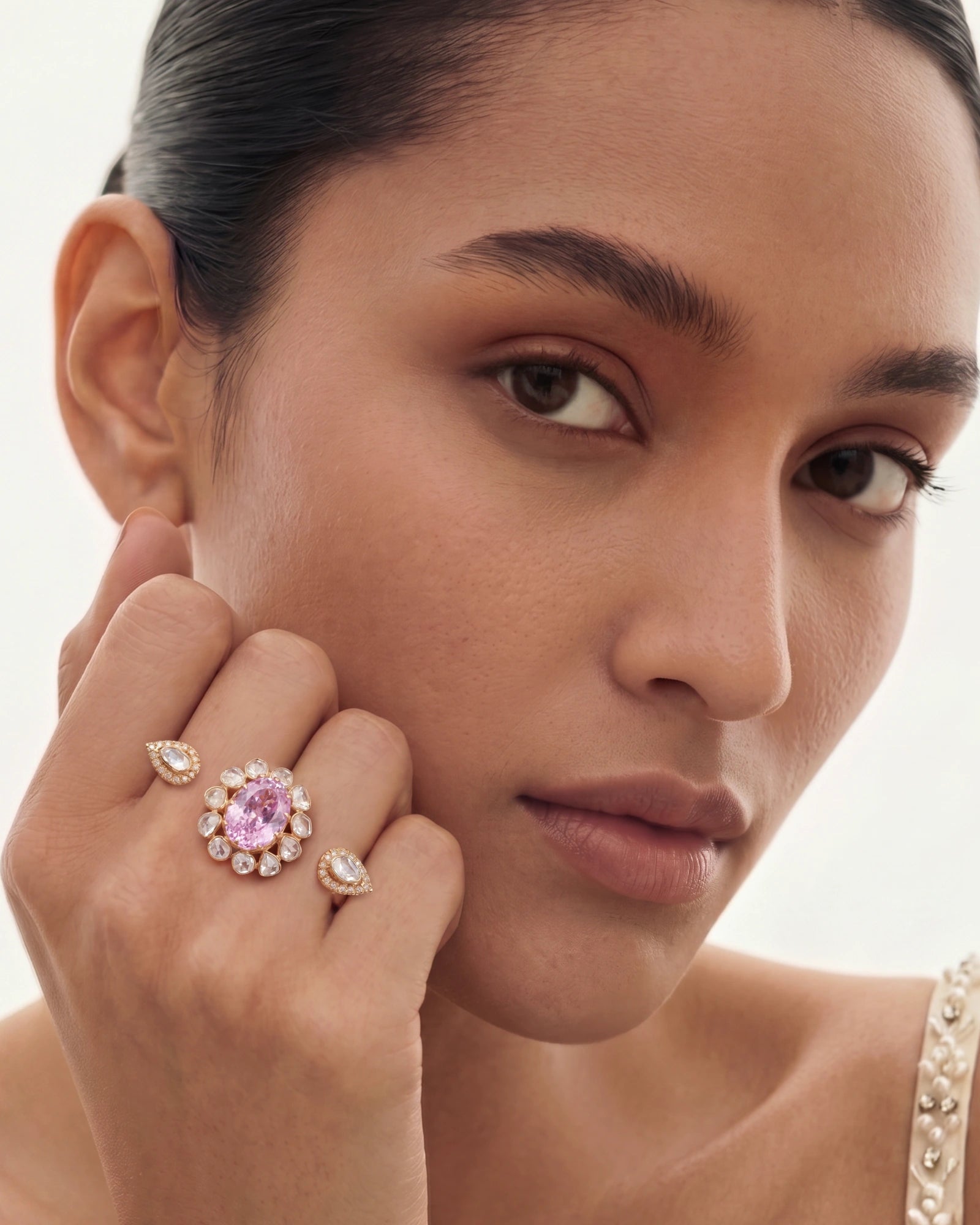 Double the Fun Ring (Kunzite) | AMARIS JEWELS | Fine Jewelry 