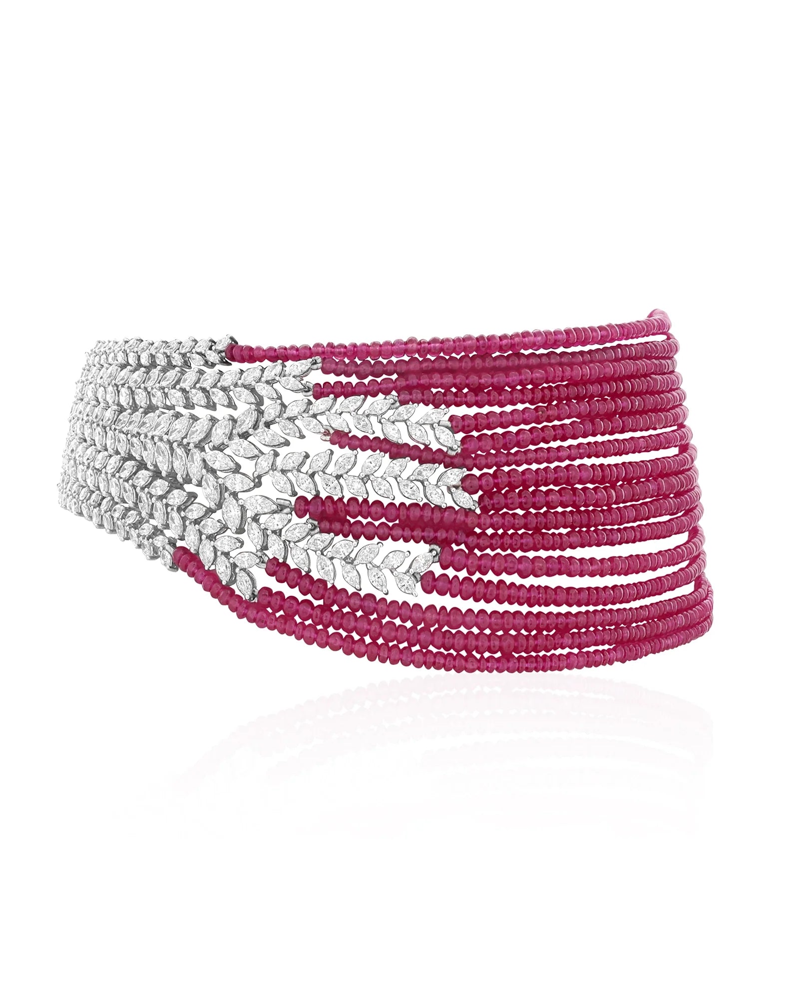 Double the fun choker (Ruby) | AMARIS JEWELS | Fine Jewelry 