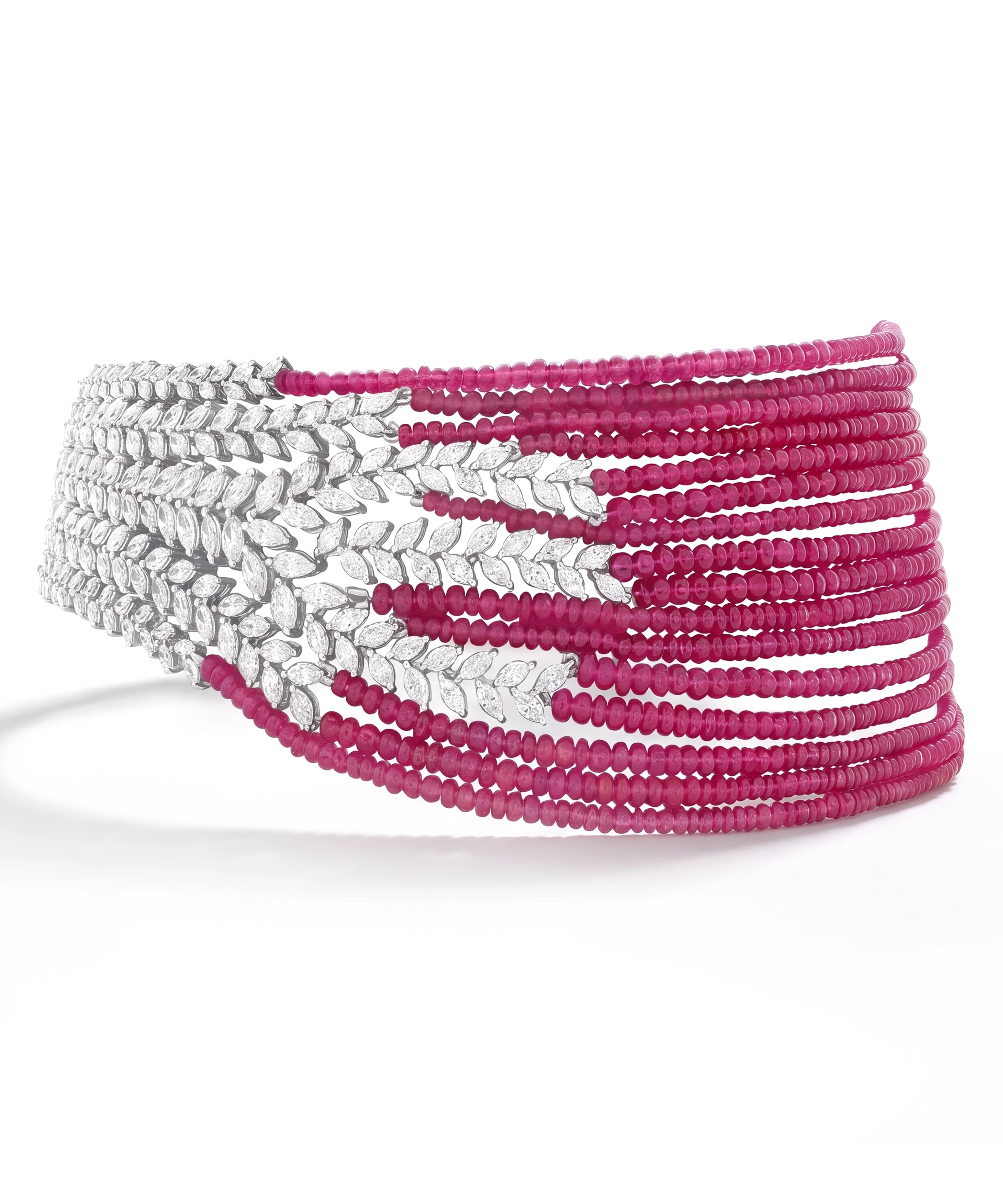 Double the fun choker (Ruby) | AMARIS JEWELS | Fine Jewelry