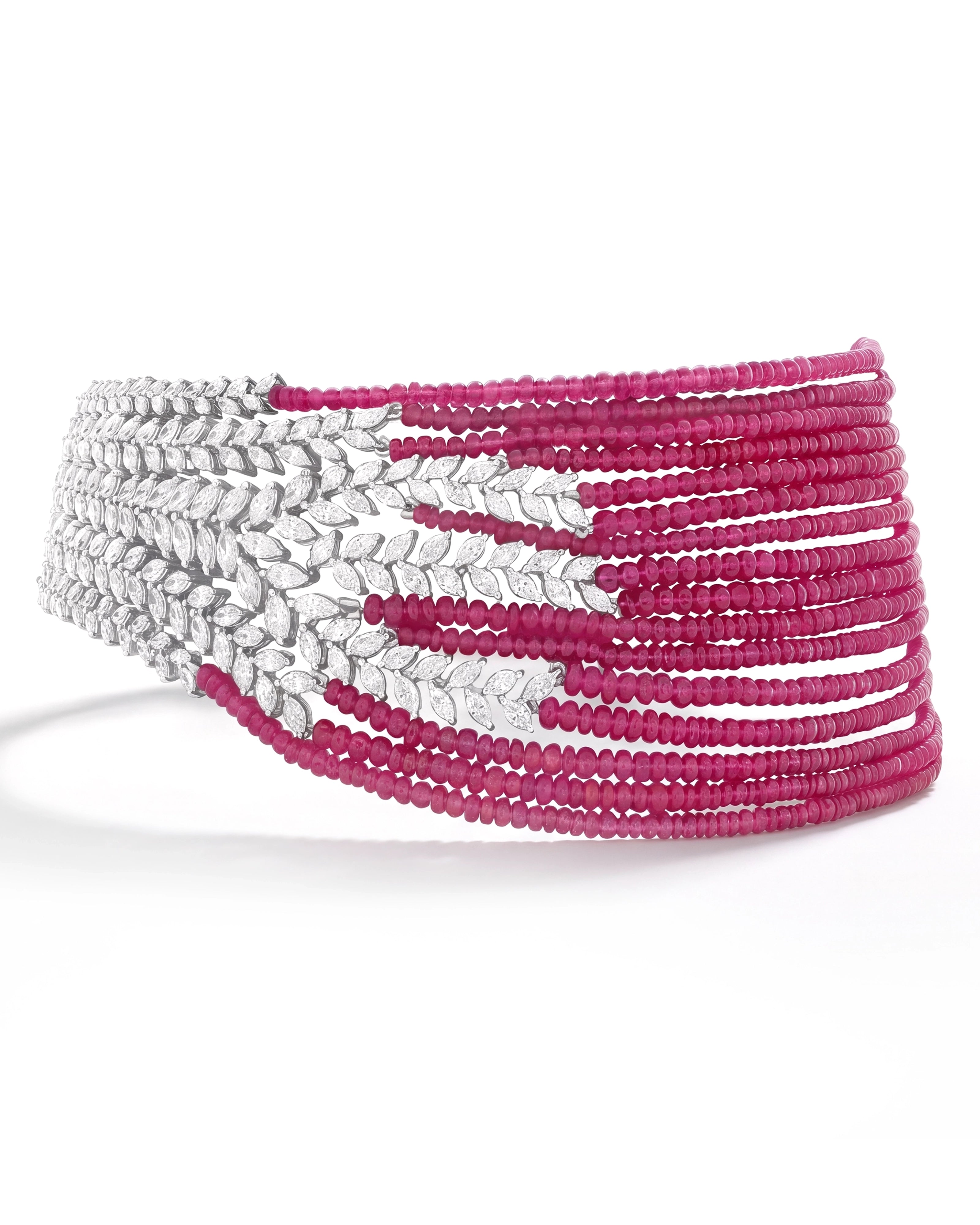 Double the fun choker (Ruby) | AMARIS JEWELS | Fine Jewelry