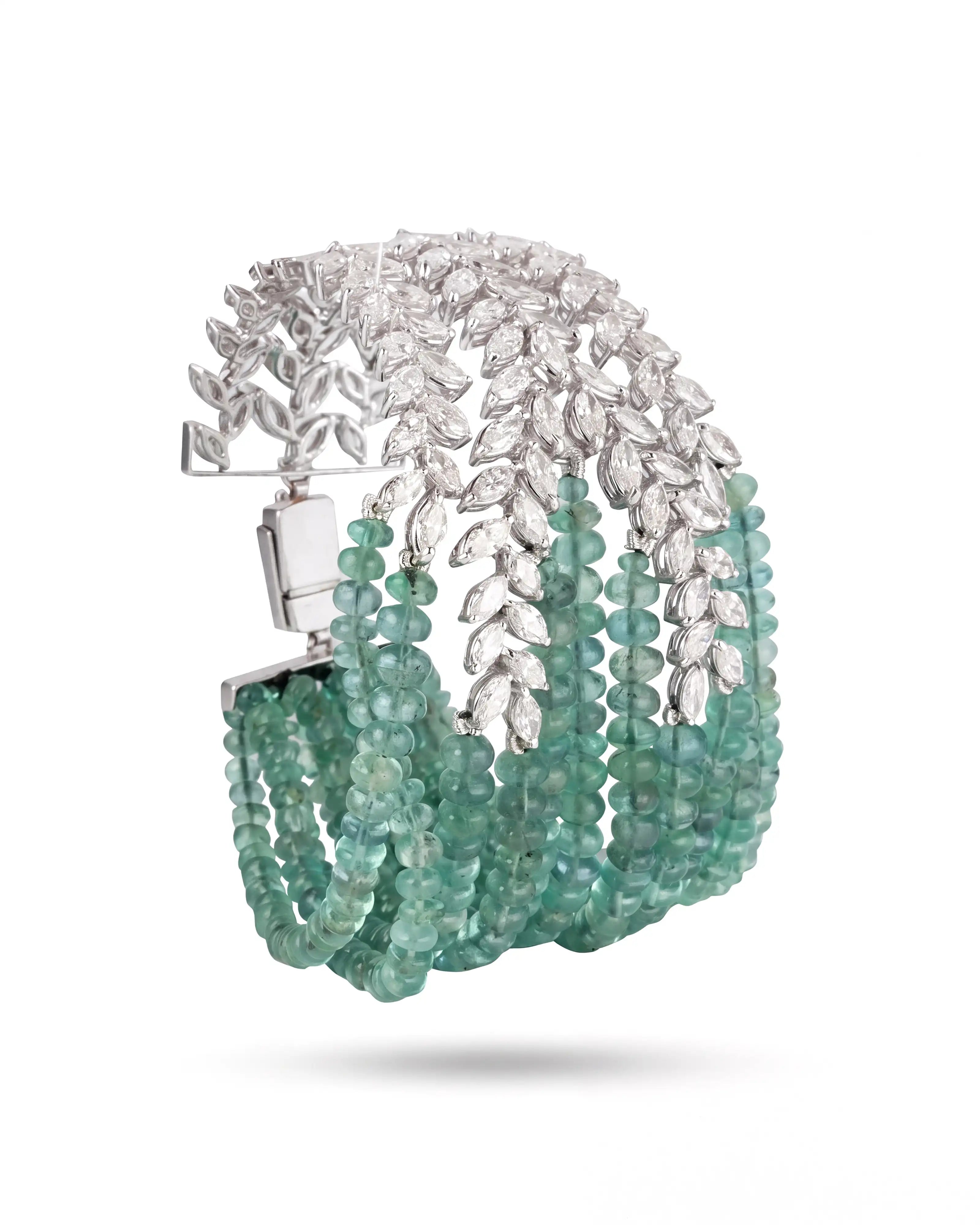 Double the Fun Emerald Bracelet