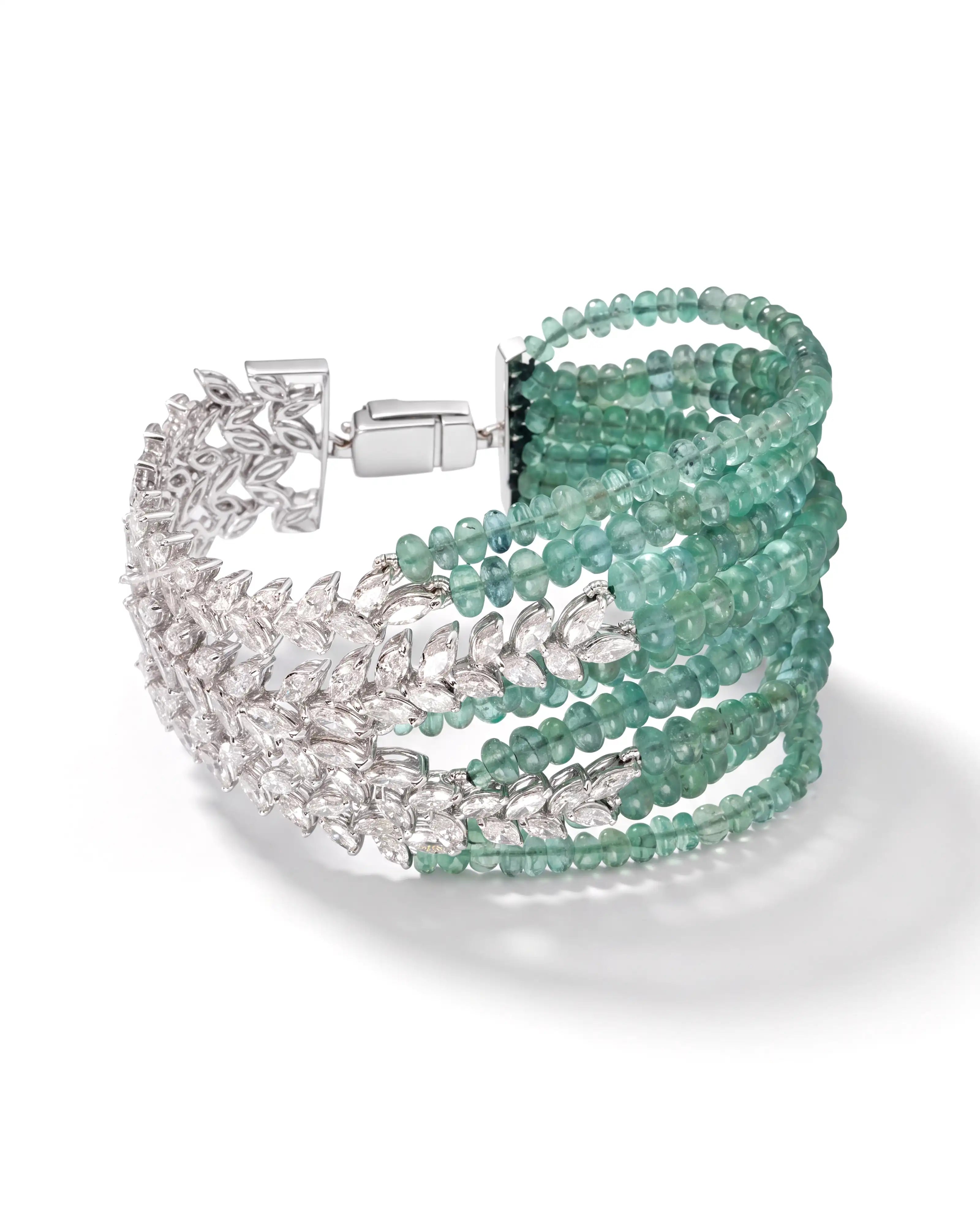 Double the Fun Emerald Bracelet