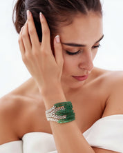 Double the Fun Emerald Bracelet
