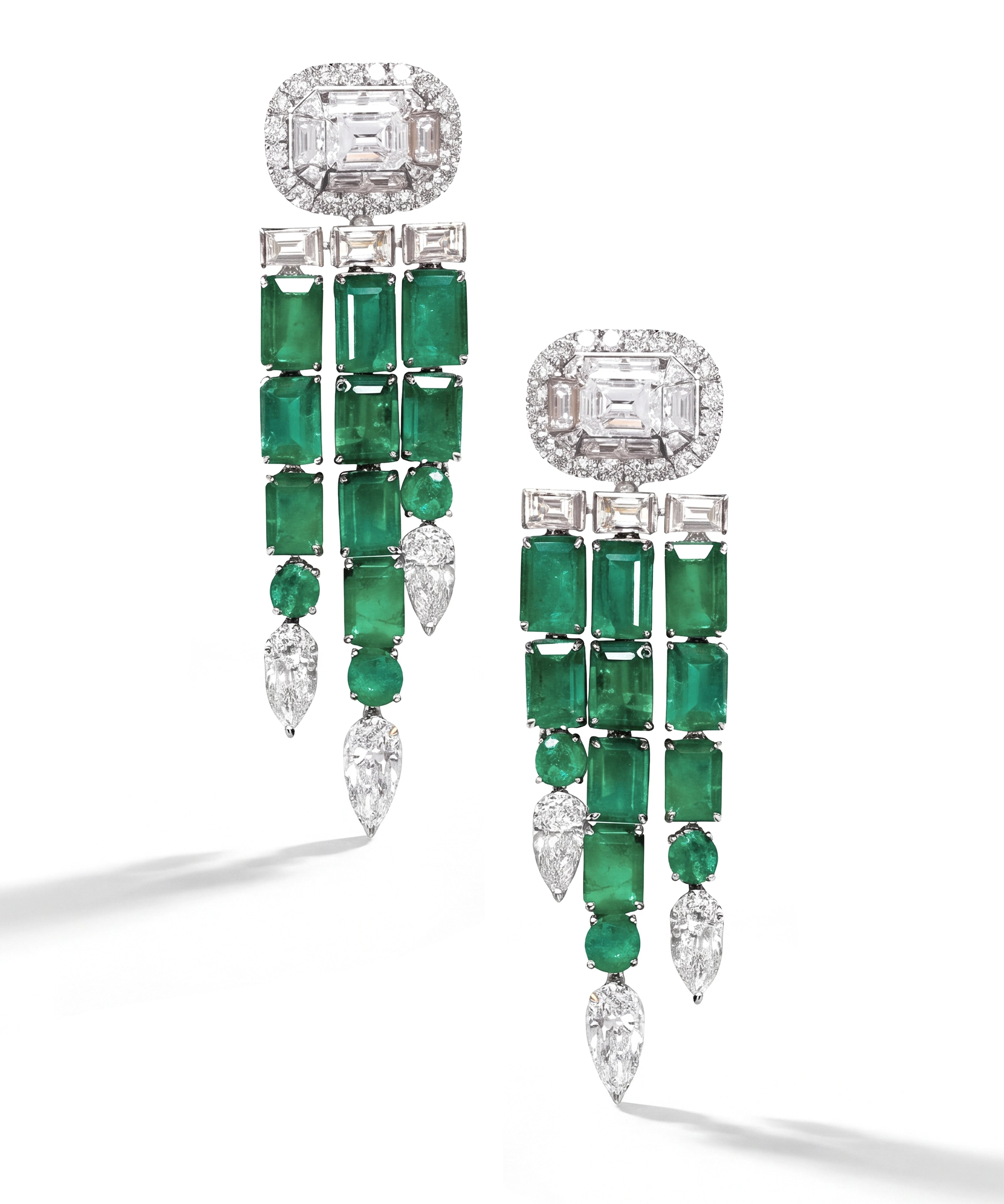 Drop Code Emerald Earrings | AMARIS JEWELS | Fine Jewelry