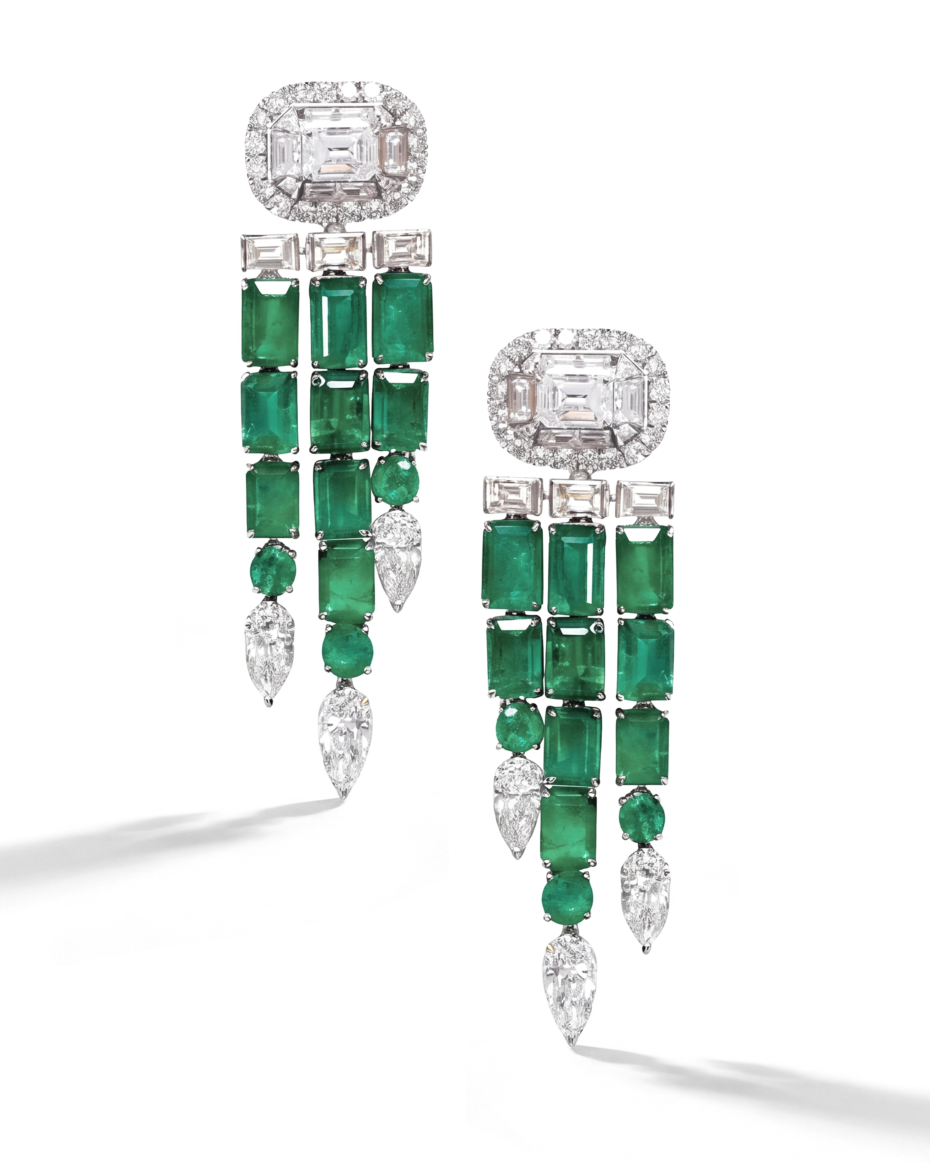 Drop Code Emerald Earrings | AMARIS JEWELS | Fine Jewelry