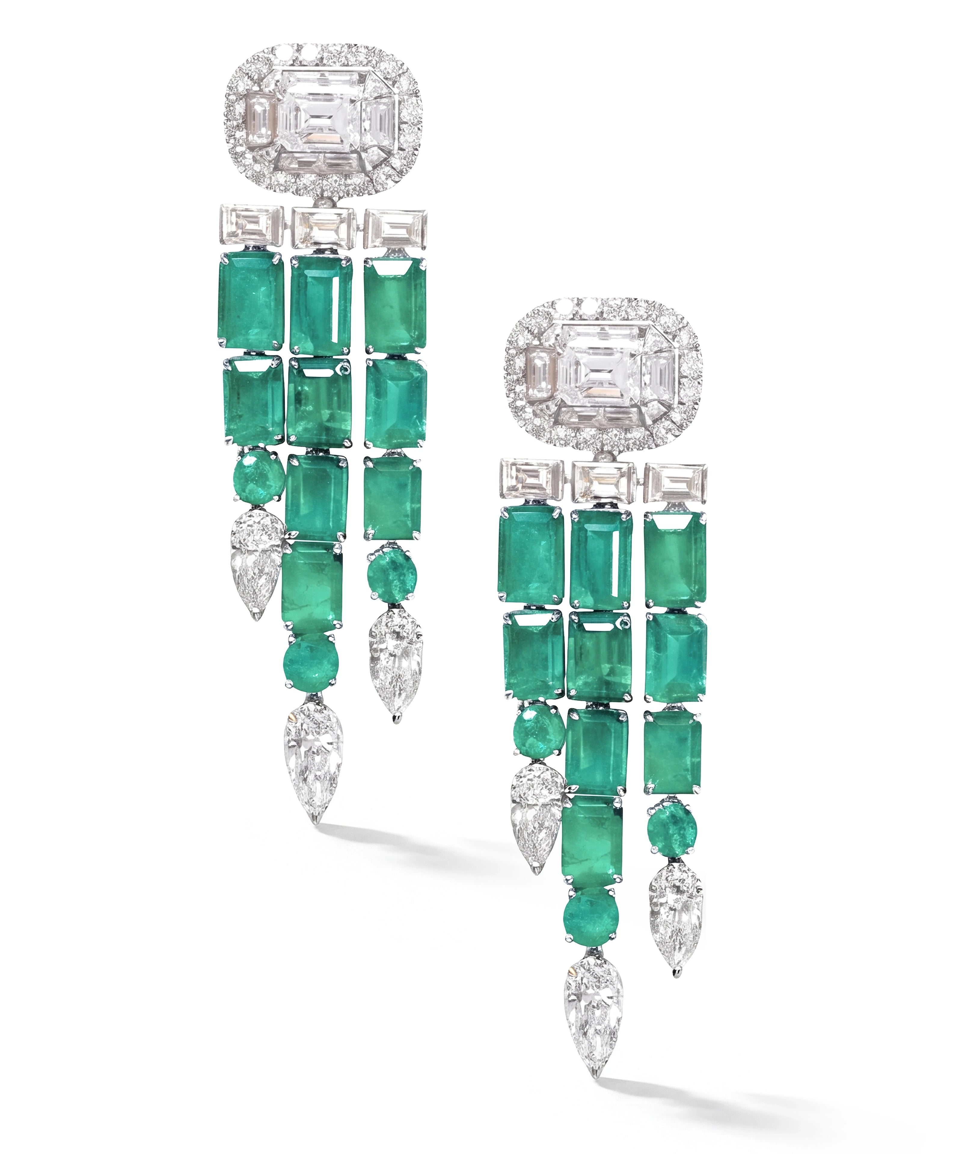 Drop Code Emerald Earrings | AMARIS JEWELS | Fine Jewelry