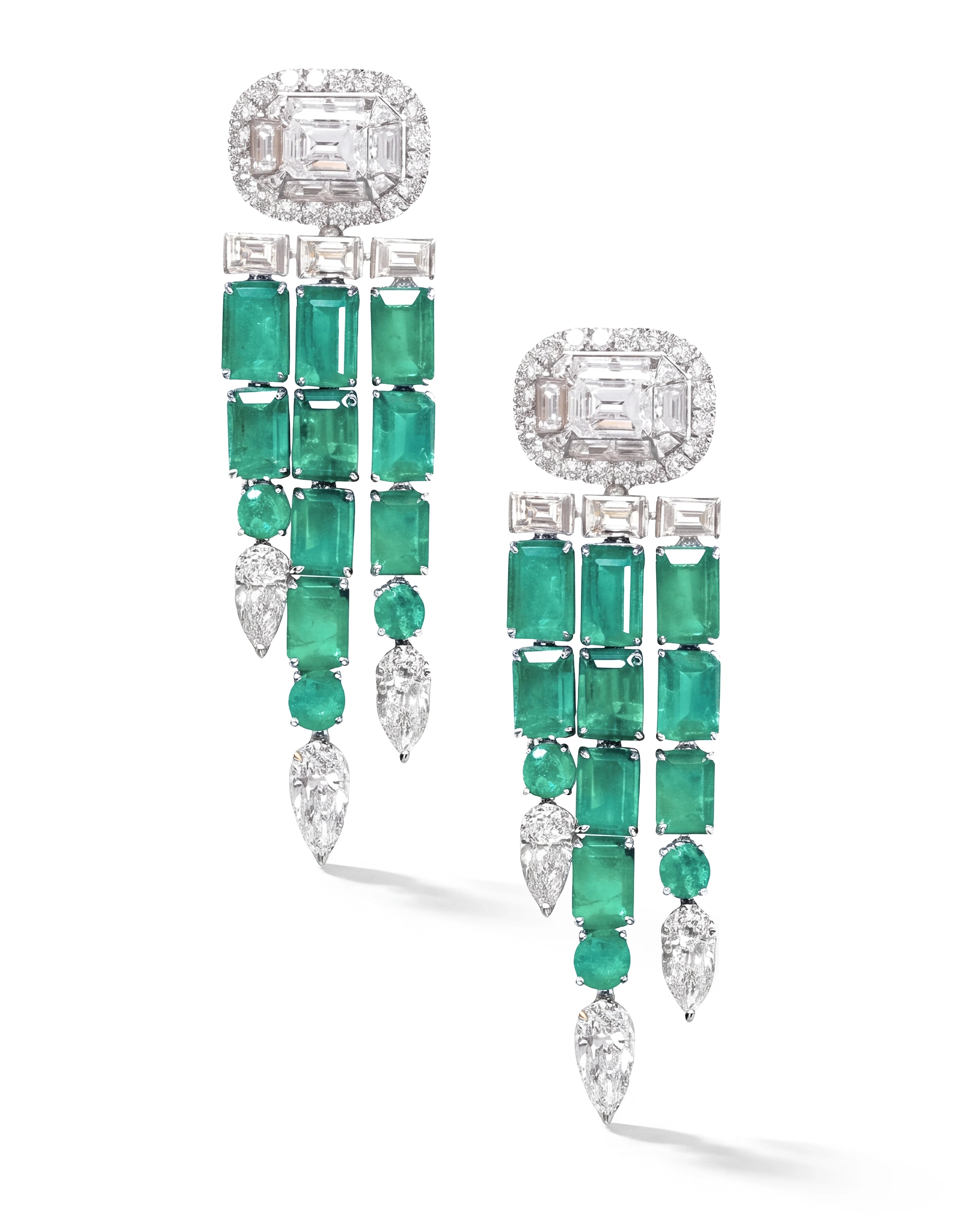Drop Code Emerald Earrings | AMARIS JEWELS | Fine Jewelry