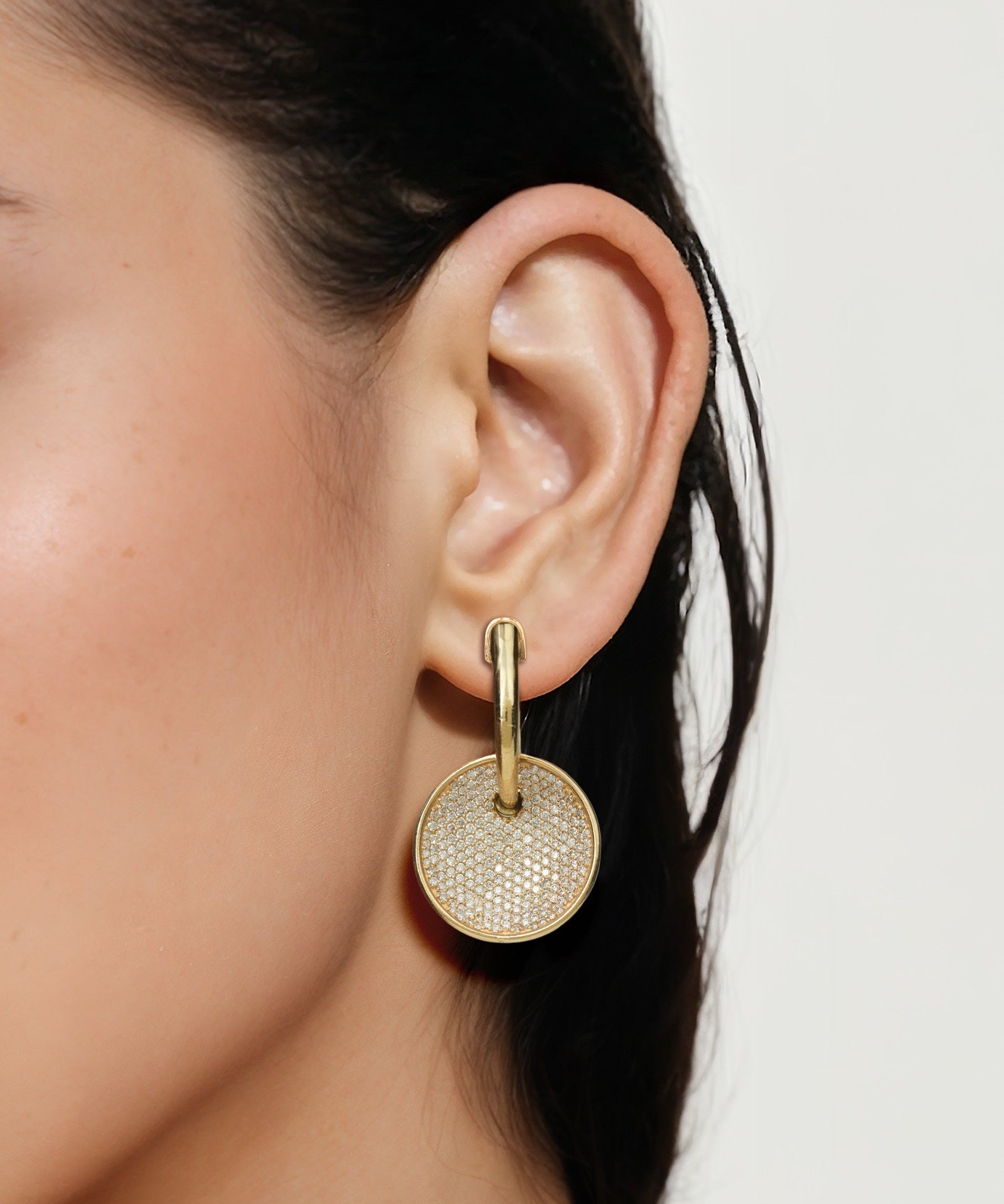 Drop Disc Earrings | AMARIS JEWELS | Fine Jewelry 