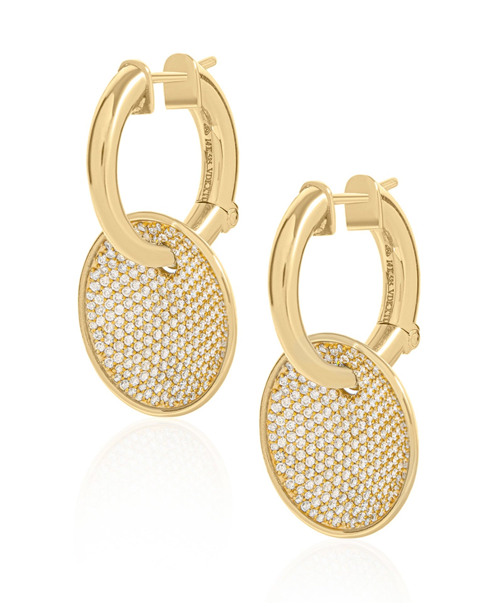 Drop Disc Earrings | AMARIS JEWELS | Fine Jewelry 