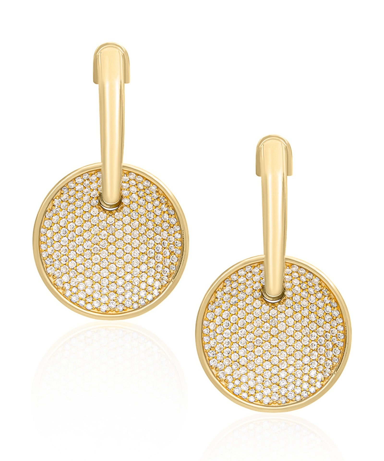 Drop Disc Earrings | AMARIS JEWELS | Fine Jewelry 