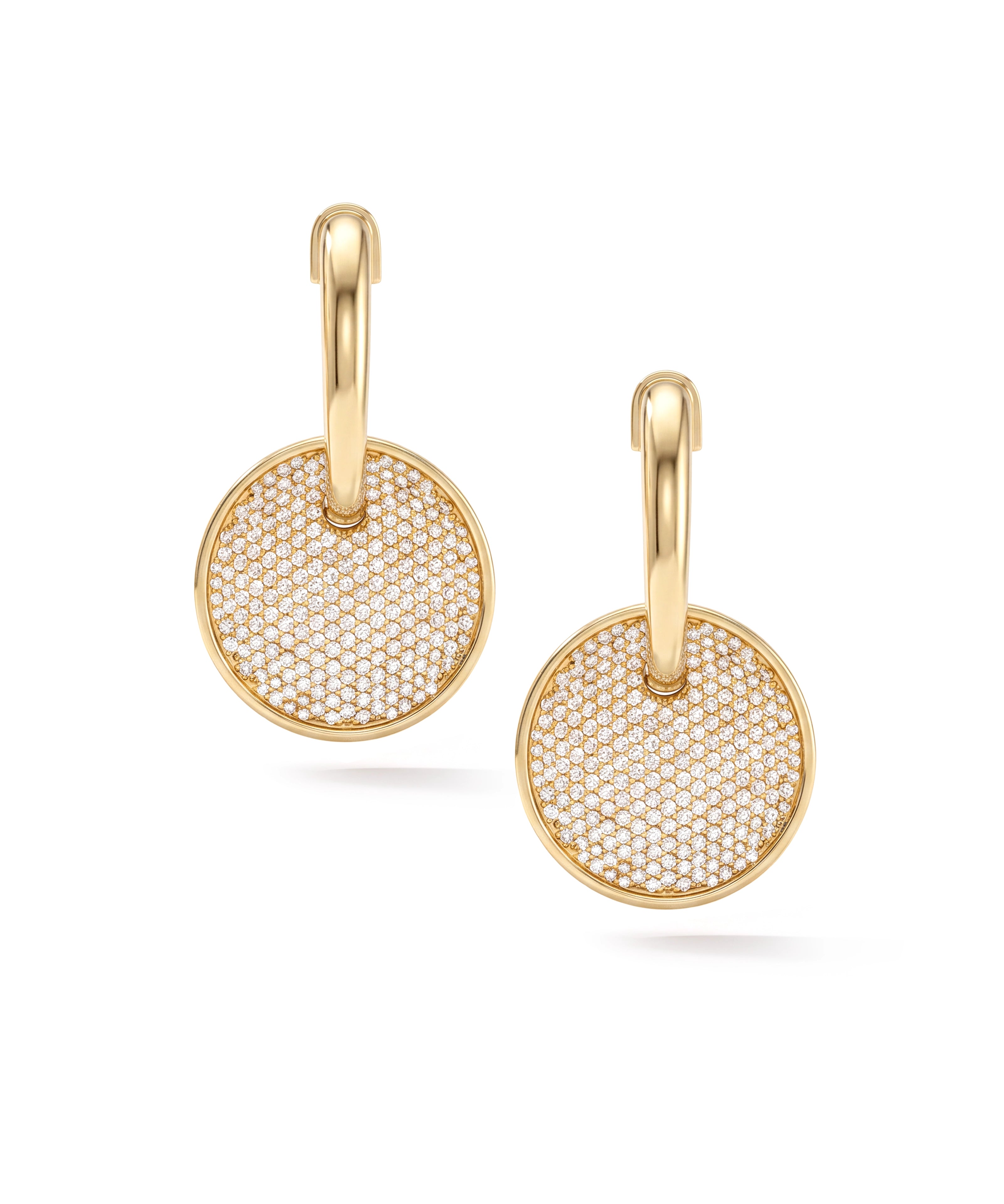 Drop Disc Earrings | AMARIS JEWELS | Fine Jewelry
