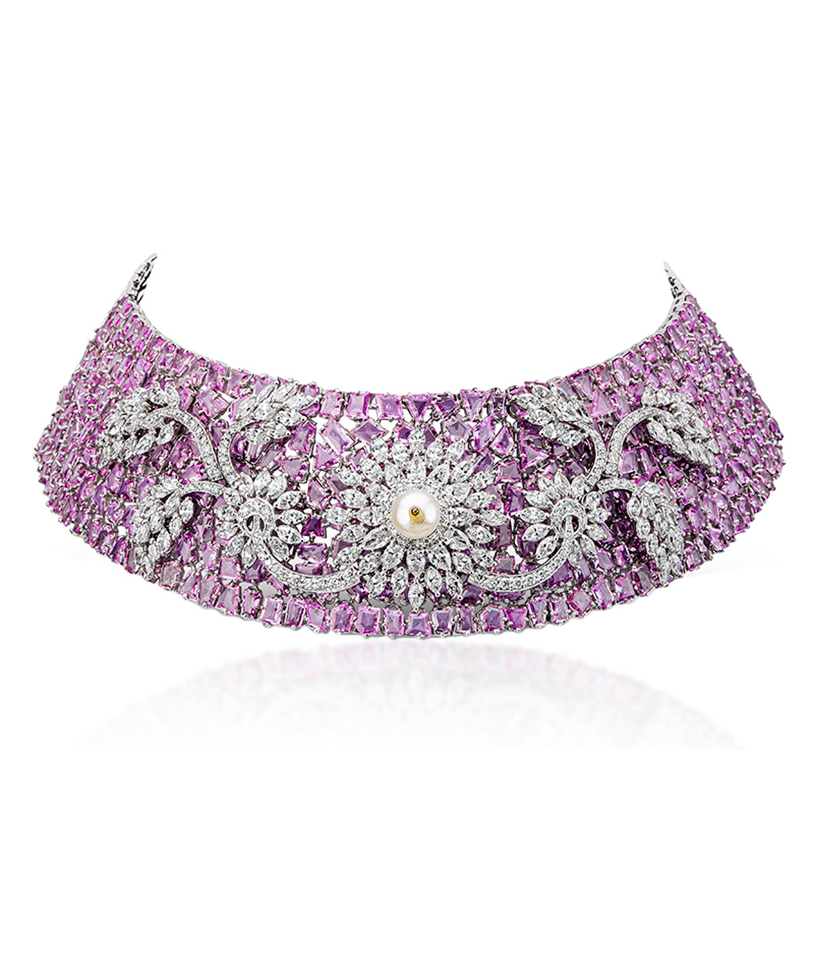 Dusk Till Dawn Choker (Pink Sapphires) | AMARIS JEWELS | Fine Jewelry 