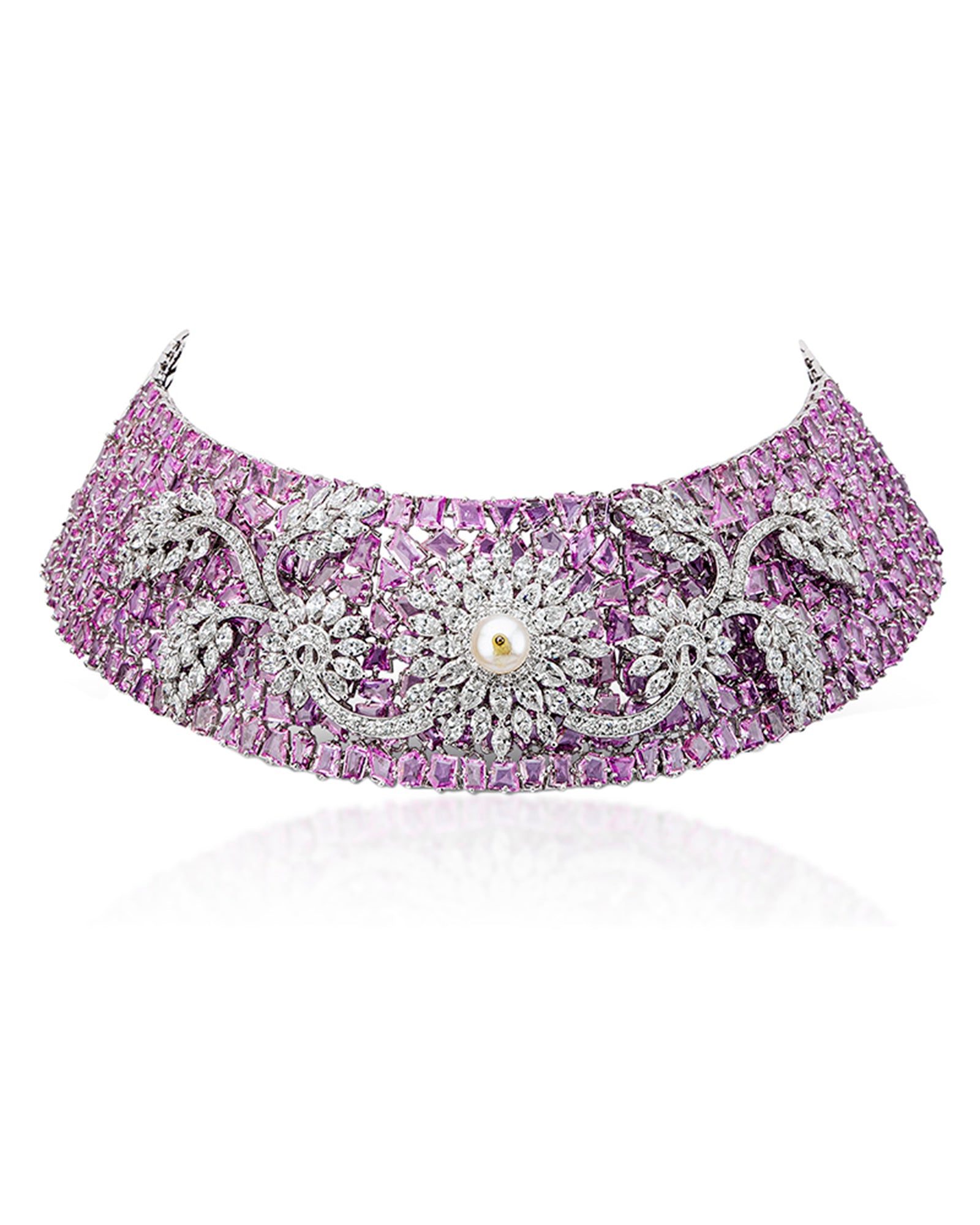 Dusk Till Dawn Choker (Pink Sapphires) | AMARIS JEWELS | Fine Jewelry 