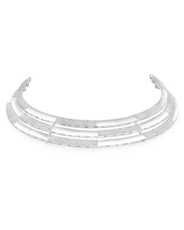 Egyptian Necklace- White Gold