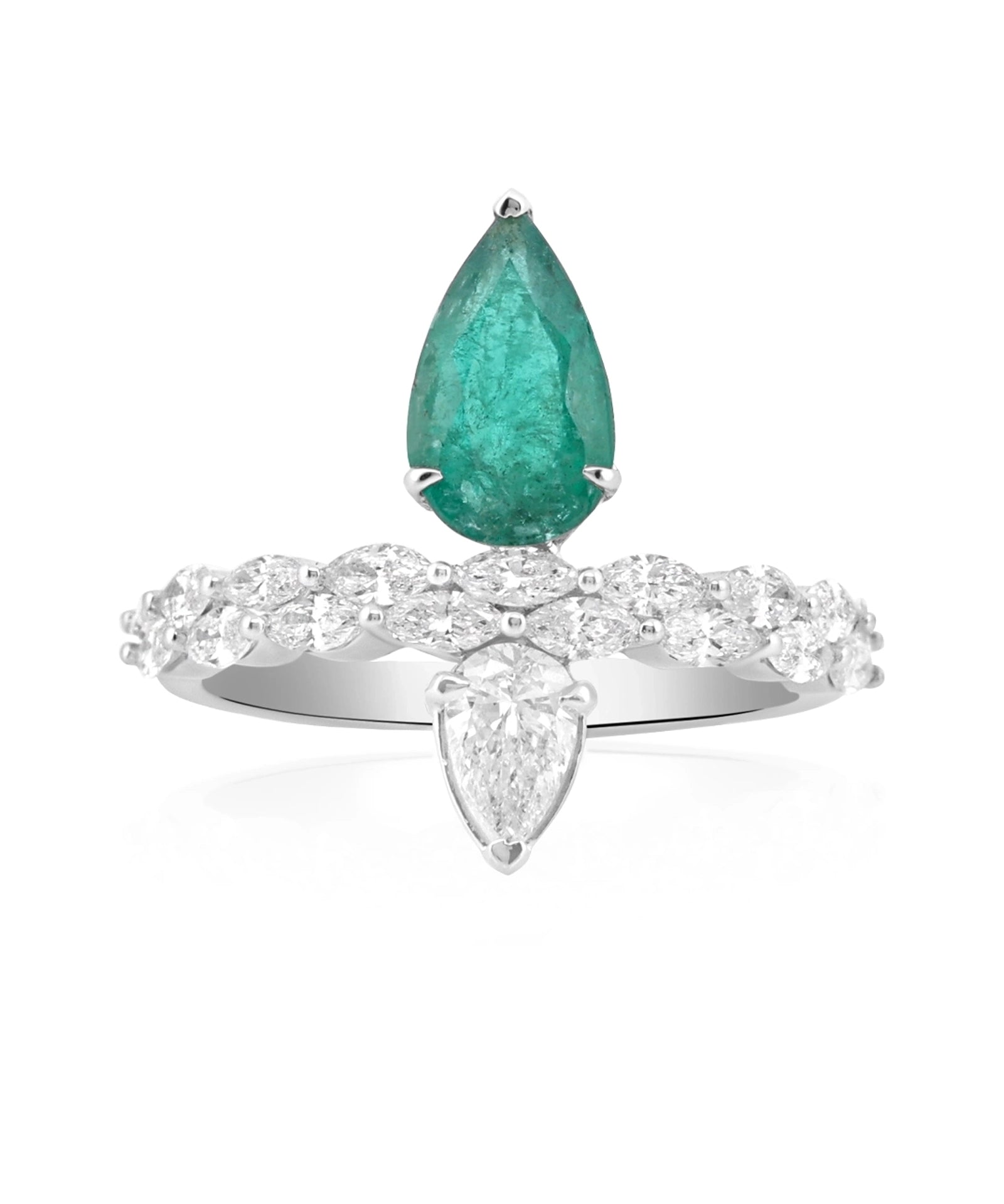 Emerald Anchor Ring | AMARIS JEWELS | Fine Jewelry 