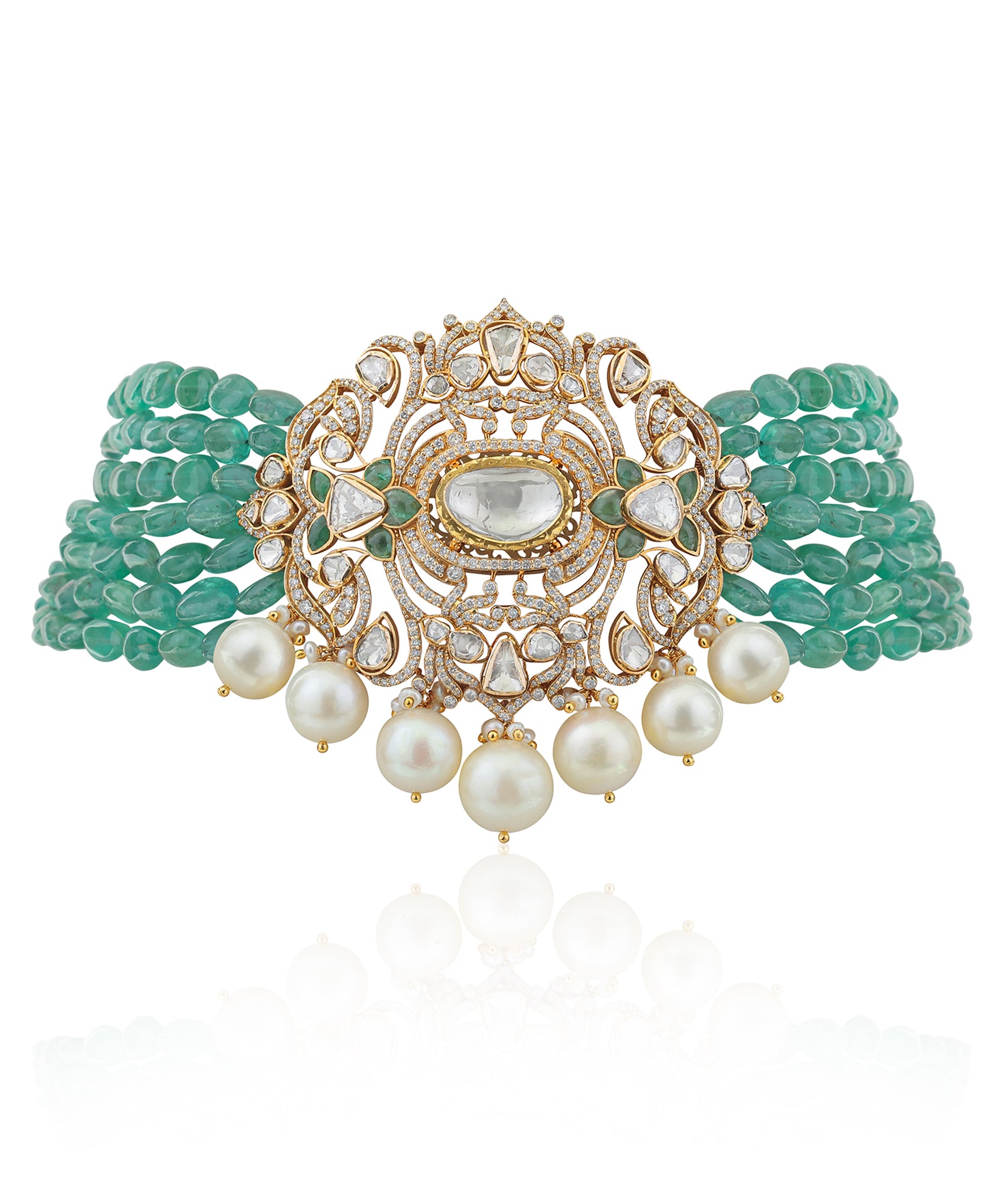 Emerald Baag Necklace | AMARIS JEWELS | Fine Jewelry 