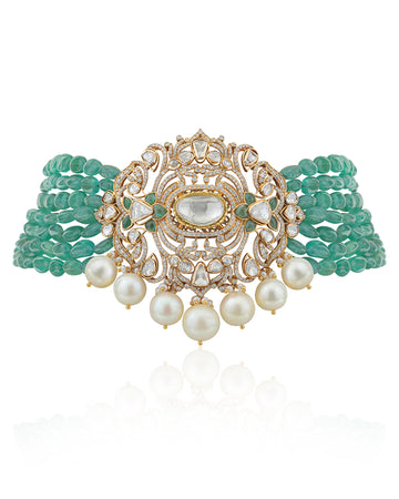 Emerald Baag Necklace