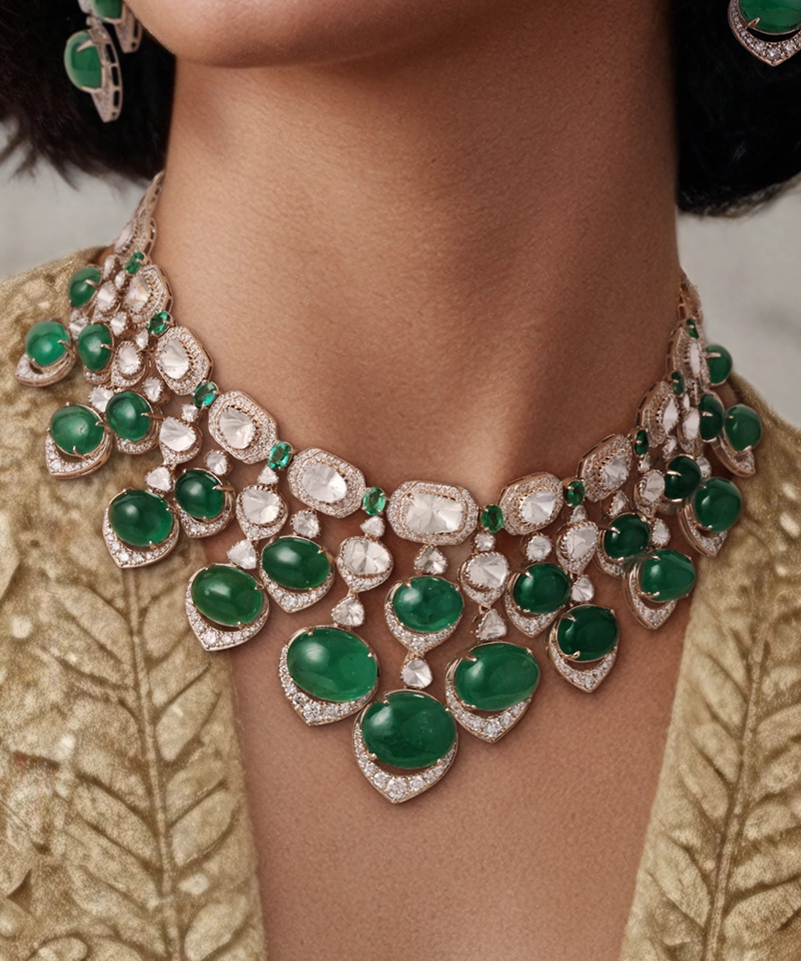 Emerald Bagh Choker | AMARIS JEWELS | Fine Jewelry 