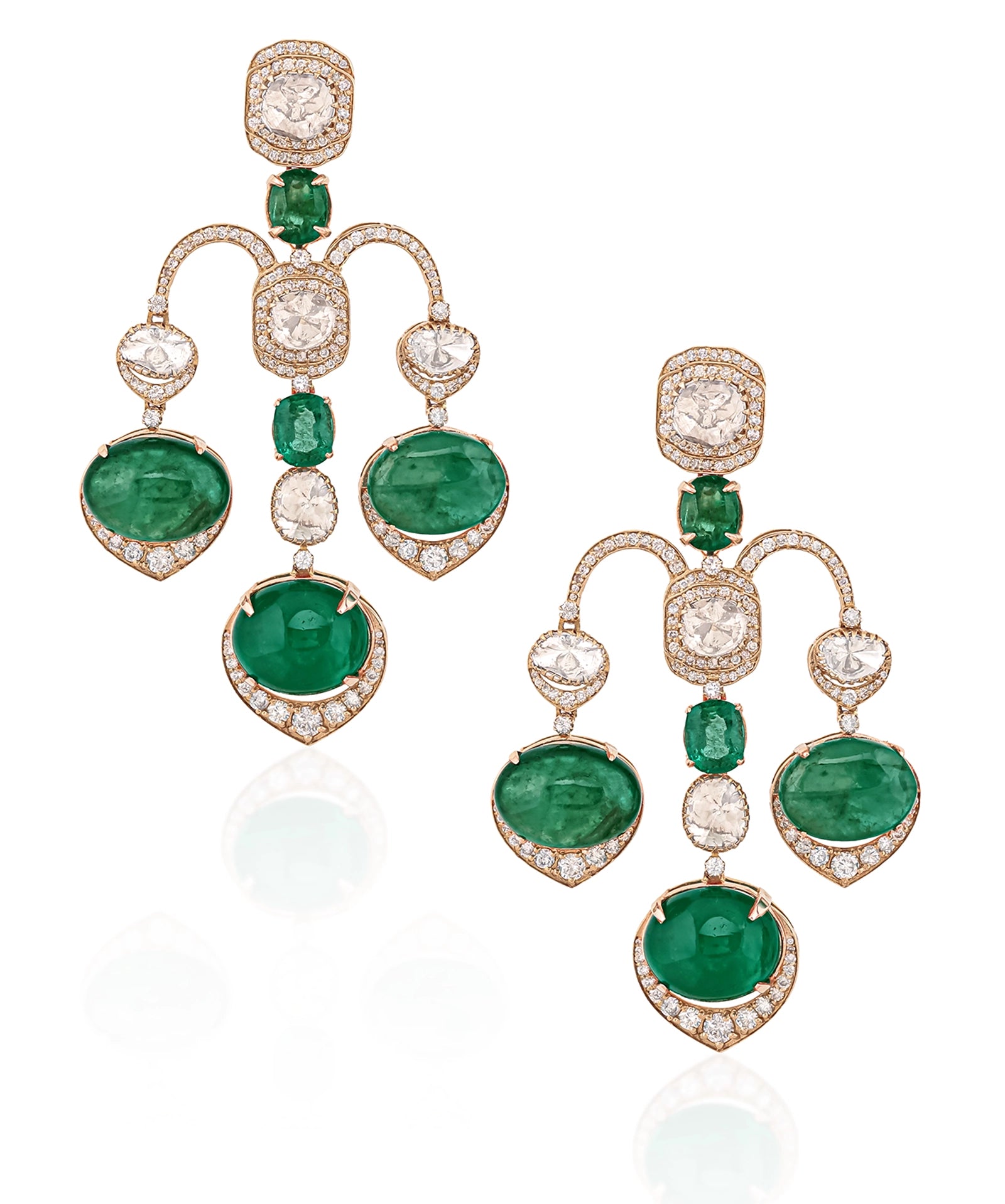 Emerald Bagh Earrings | AMARIS JEWELS | Fine Jewelry 