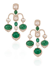 Emerald Bagh Earrings | AMARIS JEWELS | Fine Jewelry 
