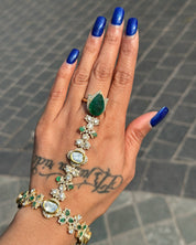 Emerald Bagh Haathphool | AMARIS JEWELS | Fine Jewelry 