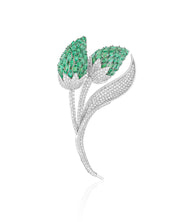 Emerald Bloom Brooch | AMARIS JEWELS | Fine Jewelry 