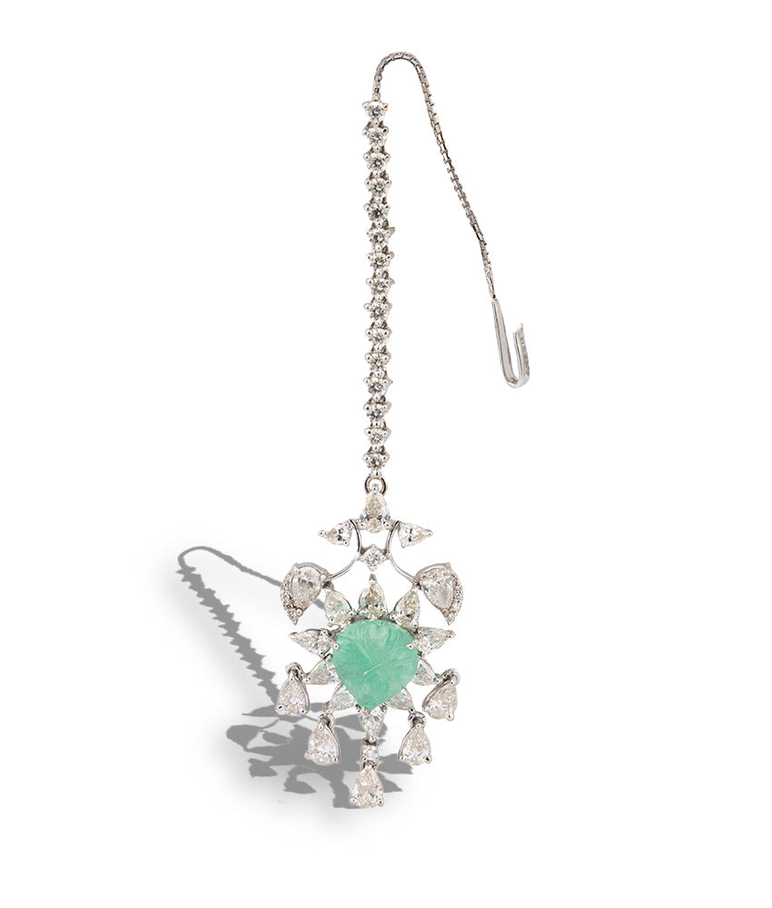 Emerald Celebration Tikka | AMARIS JEWELS | Fine Jewelry 