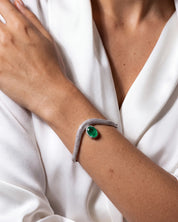 Emerald Chevron Bracelet | AMARIS JEWELS | Fine Jewelry