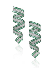 Emerald Confetti earrings | AMARIS JEWELS | Fine Jewelry 