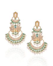 Emerald Connect Chandbalis | AMARIS JEWELS | Fine Jewelry 