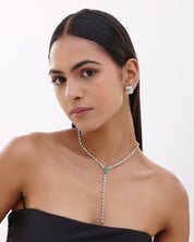 Emerald Core Lariat Necklace | AMARIS JEWELS | Fine Jewelry 